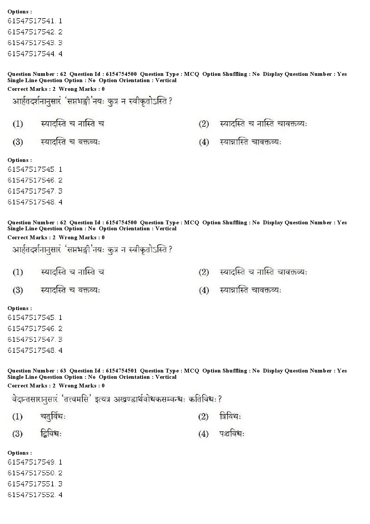 UGC NET Sanskrit Question Paper December 2019 52