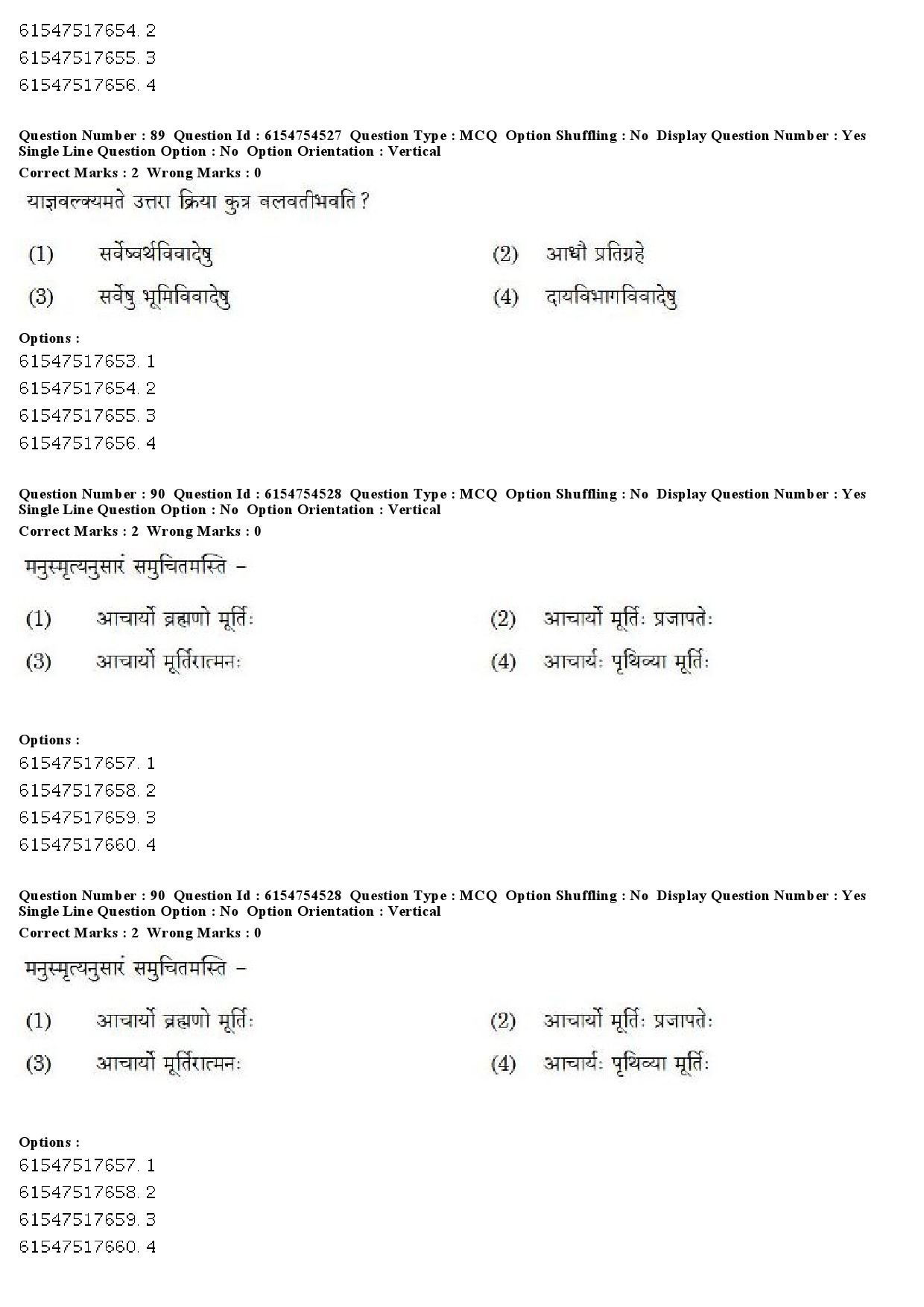 UGC NET Sanskrit Question Paper December 2019 69