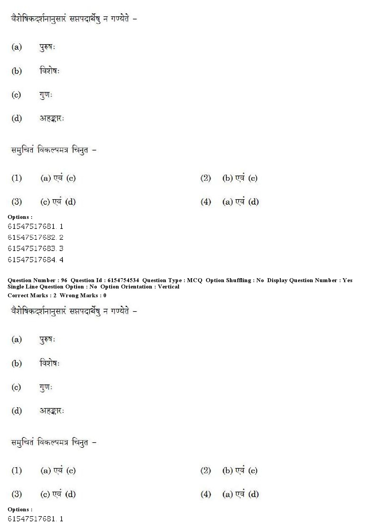 UGC NET Sanskrit Question Paper December 2019 76