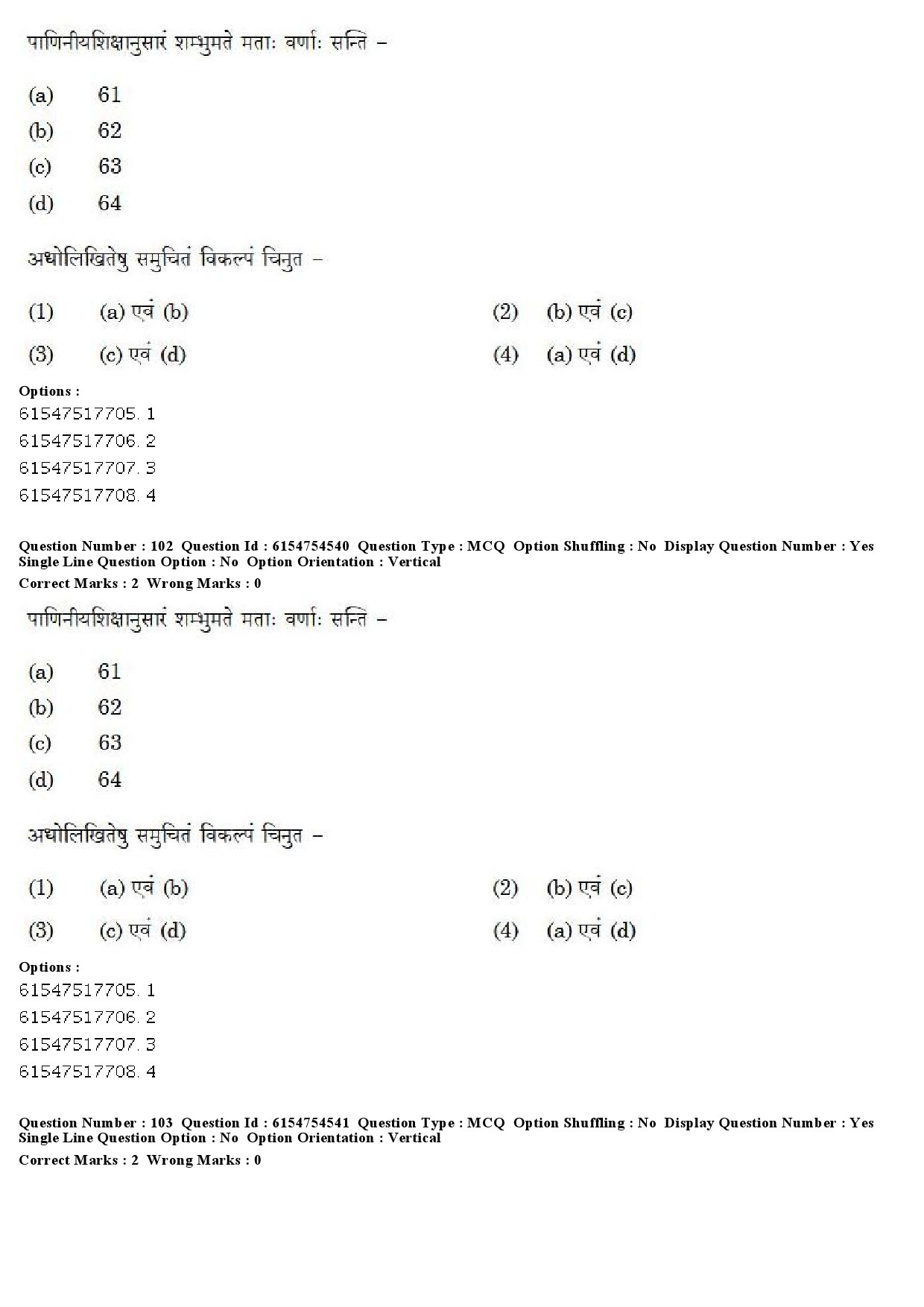 UGC NET Sanskrit Question Paper December 2019 82