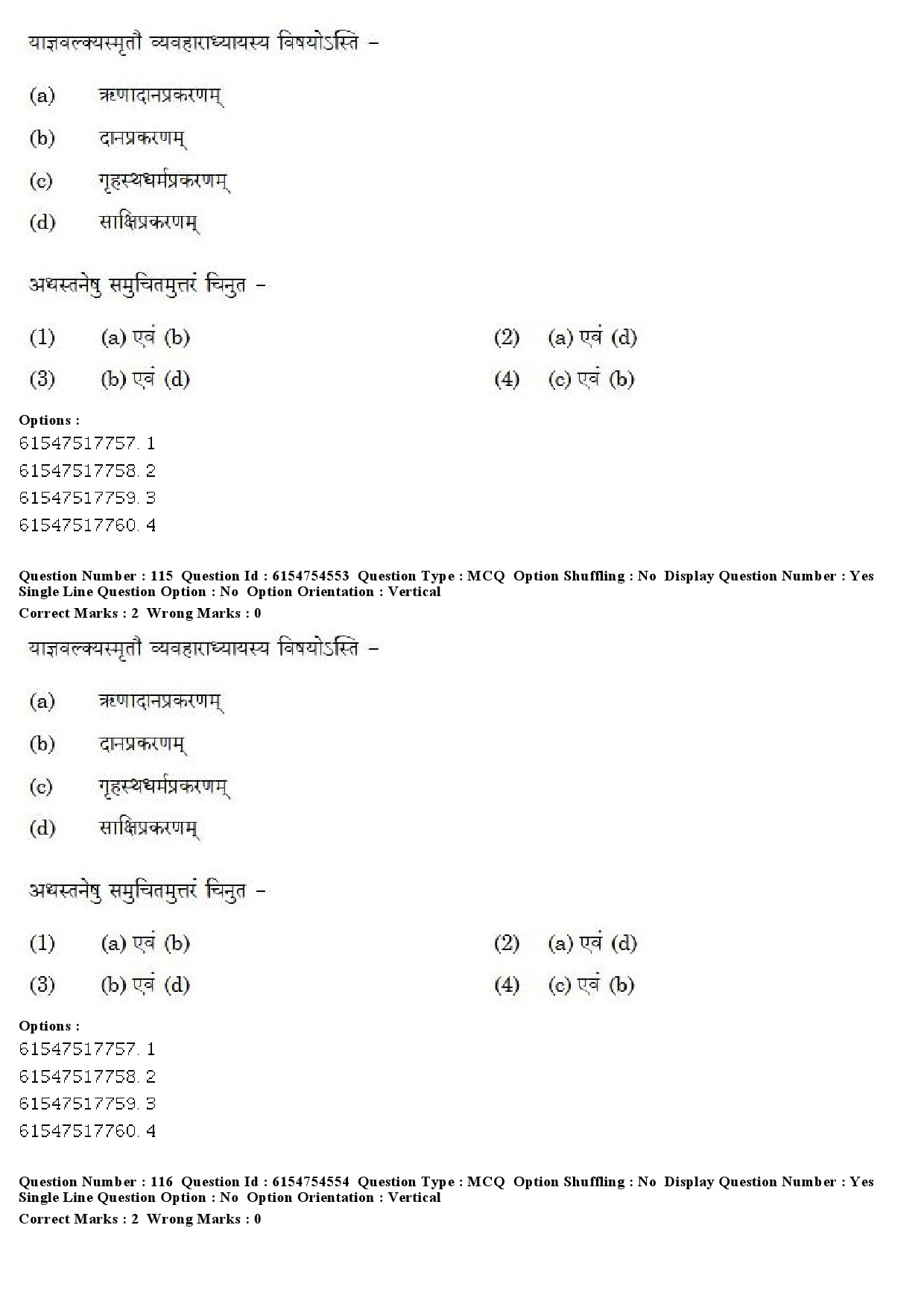 UGC NET Sanskrit Question Paper December 2019 94