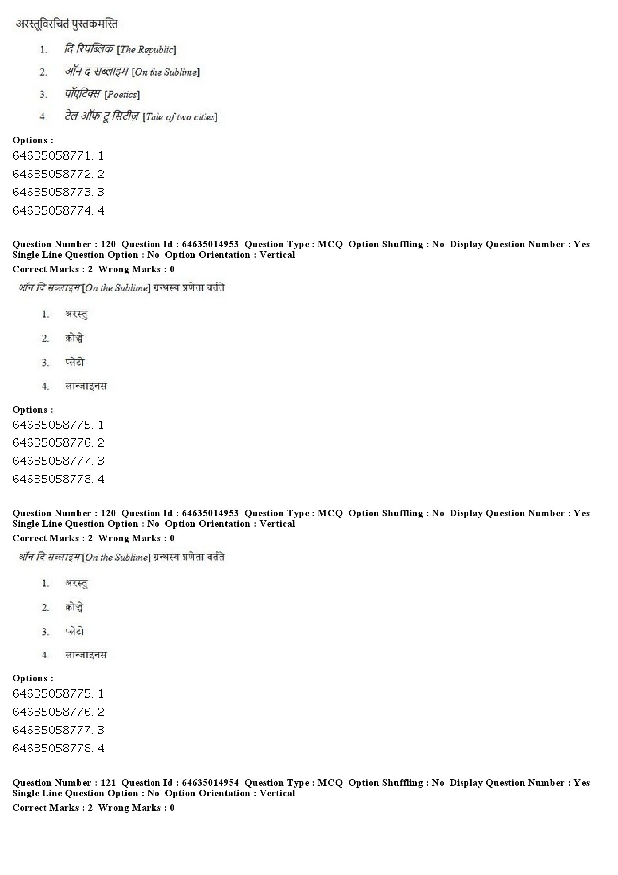 UGC NET Sanskrit Question Paper June 2019 95