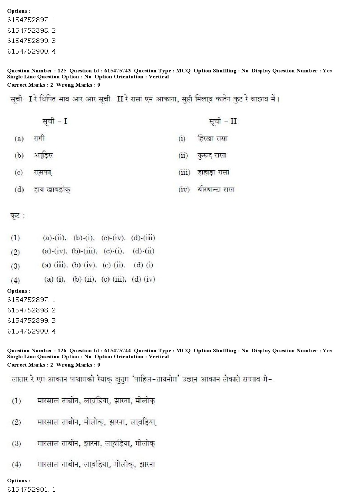 UGC NET Santali Question Paper December 2019 107