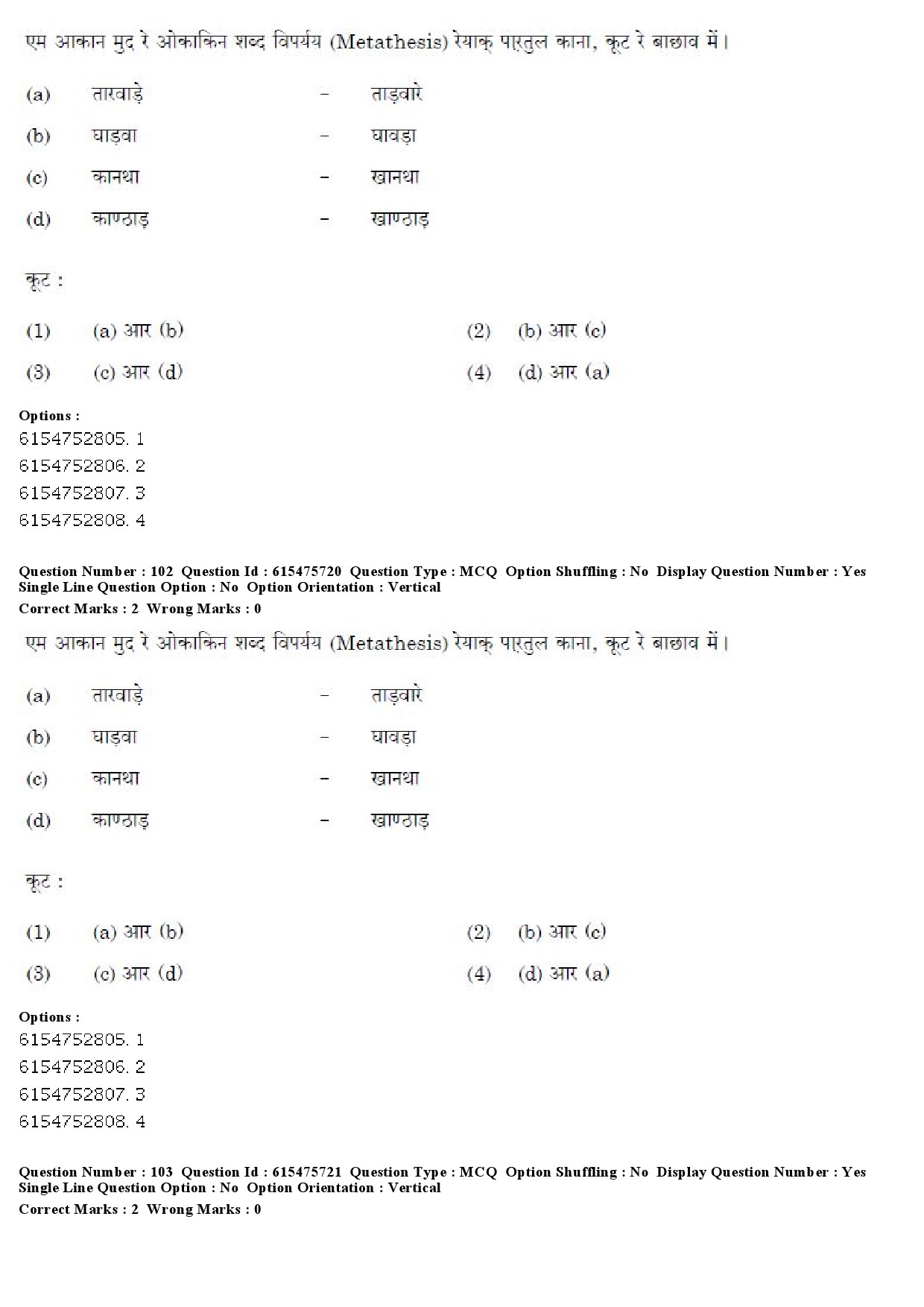 UGC NET Santali Question Paper December 2019 79