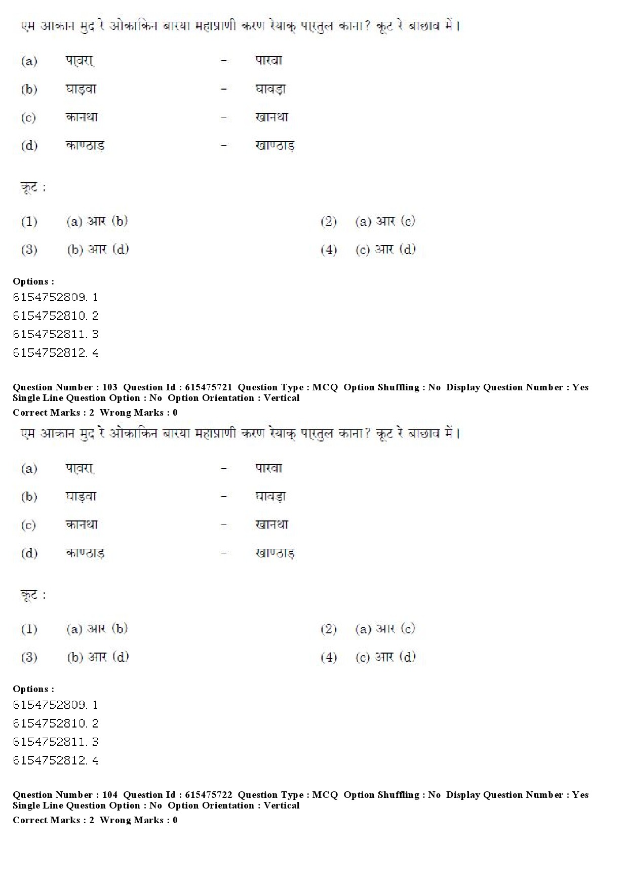 UGC NET Santali Question Paper December 2019 80