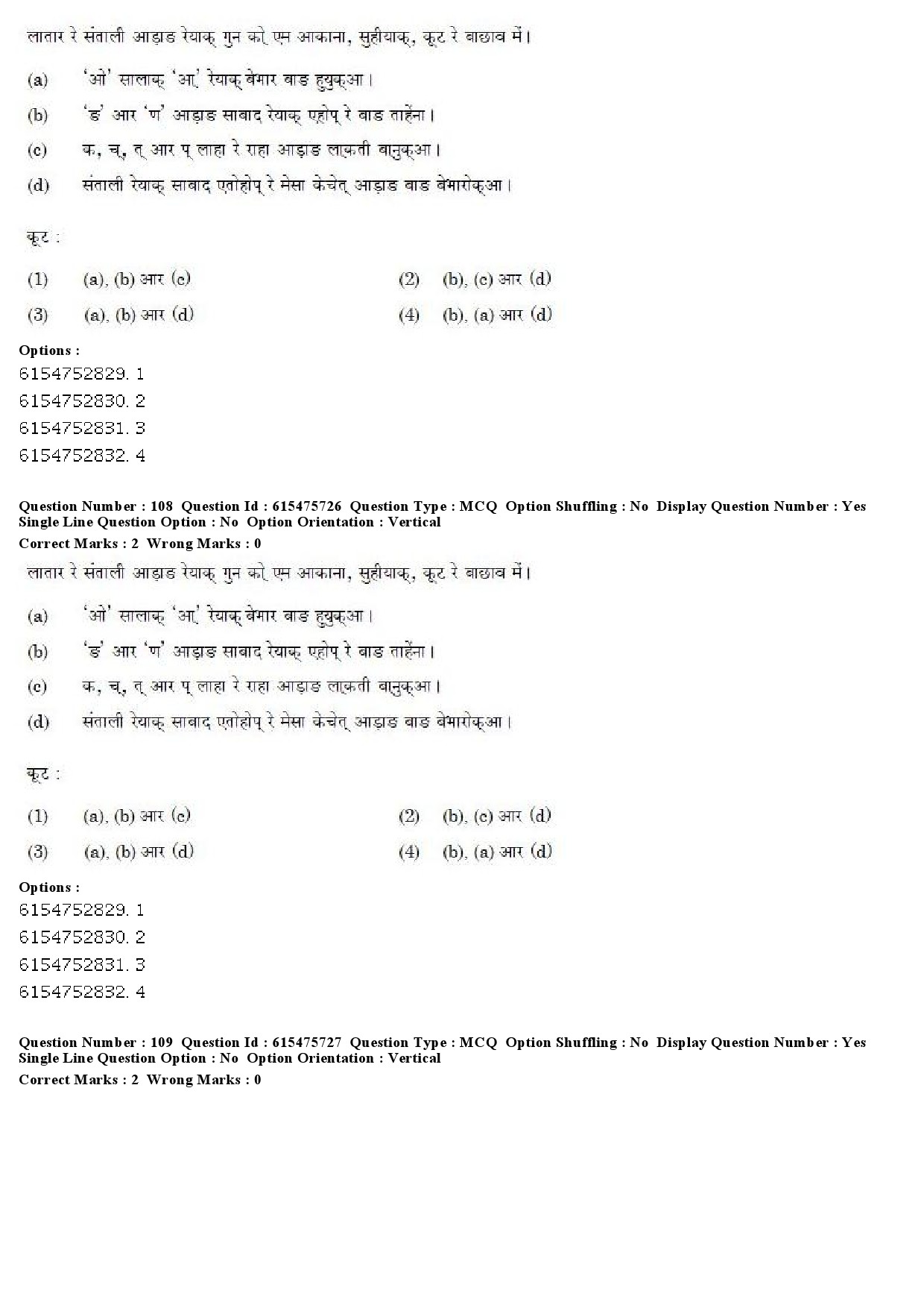 UGC NET Santali Question Paper December 2019 85