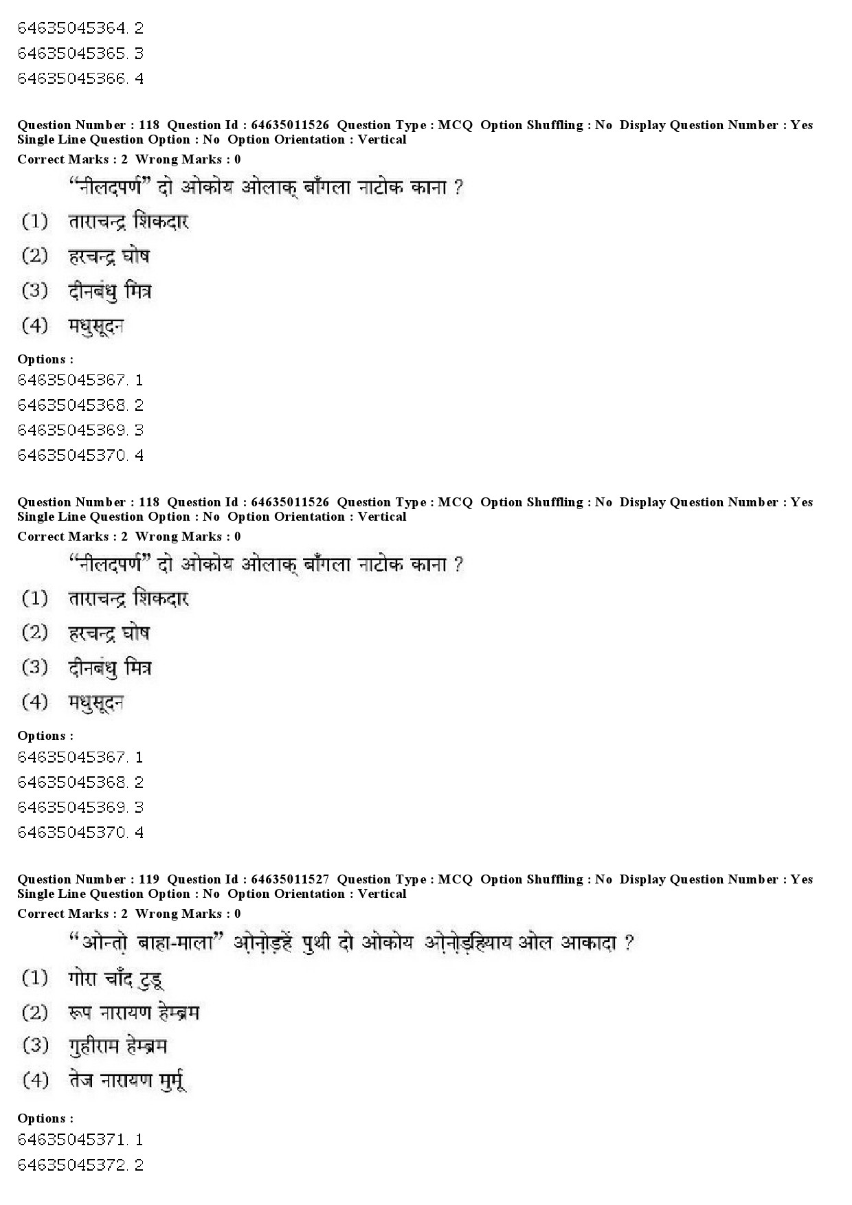 UGC NET Santali Question Paper June 2019 87