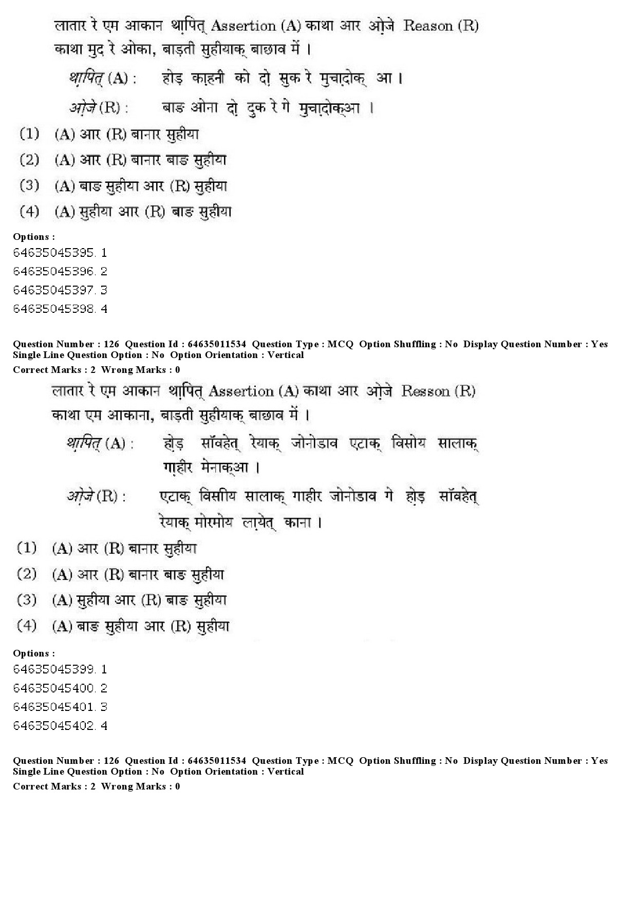 UGC NET Santali Question Paper June 2019 93