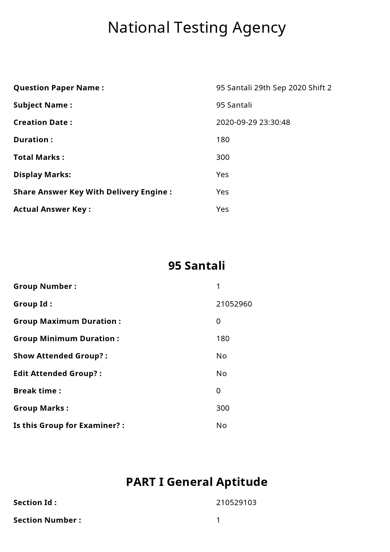 UGC NET Santali Question Paper September 2020 1