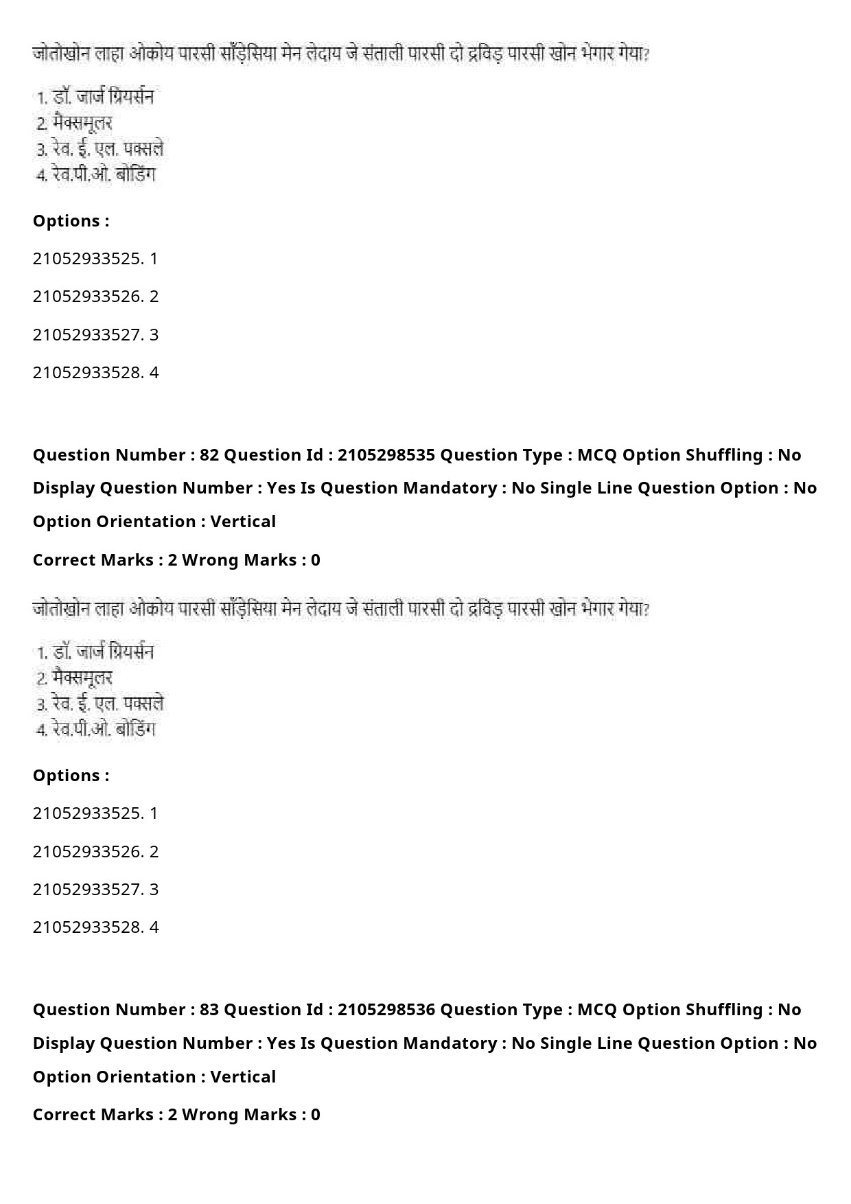 UGC NET Santali Question Paper September 2020 101