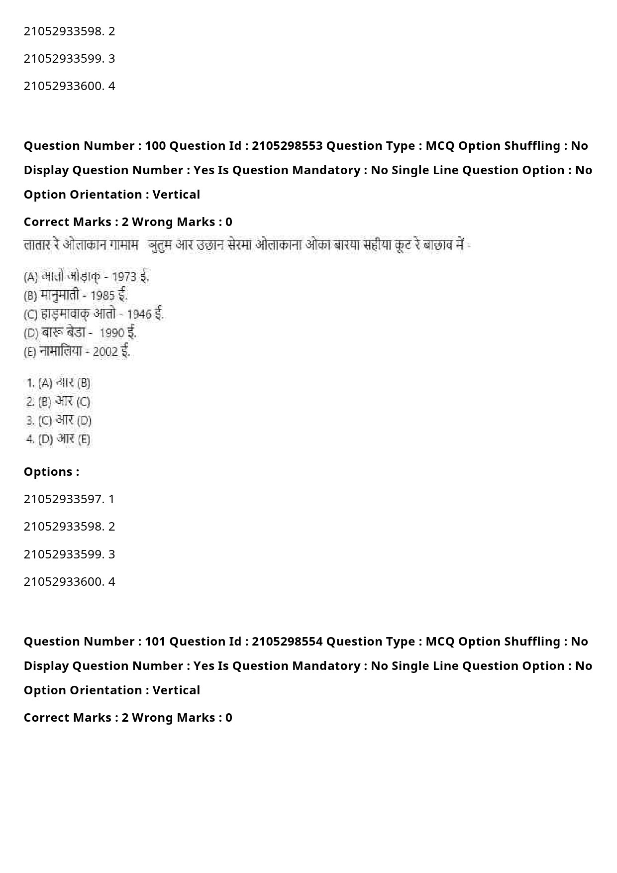 UGC NET Santali Question Paper September 2020 123