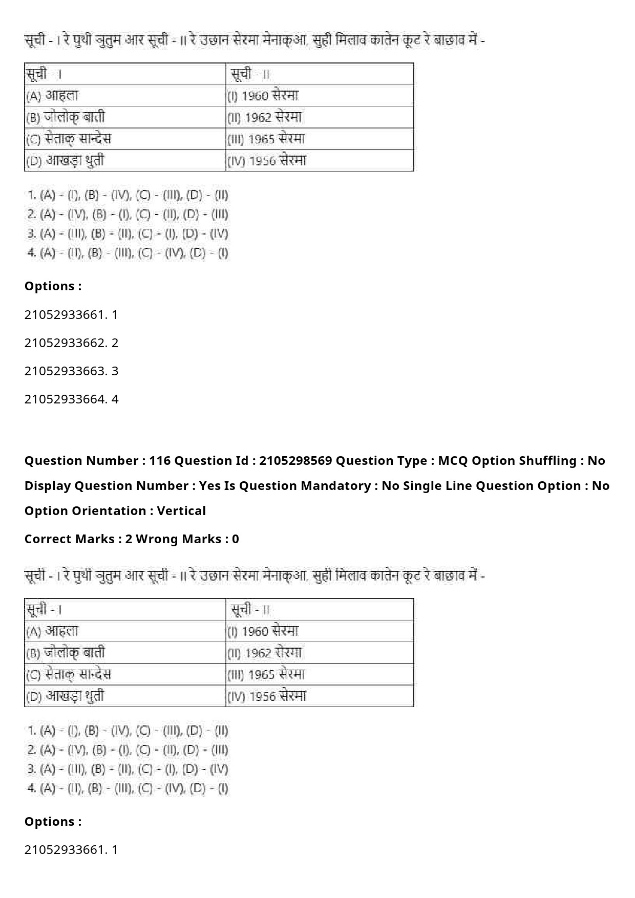 UGC NET Santali Question Paper September 2020 144