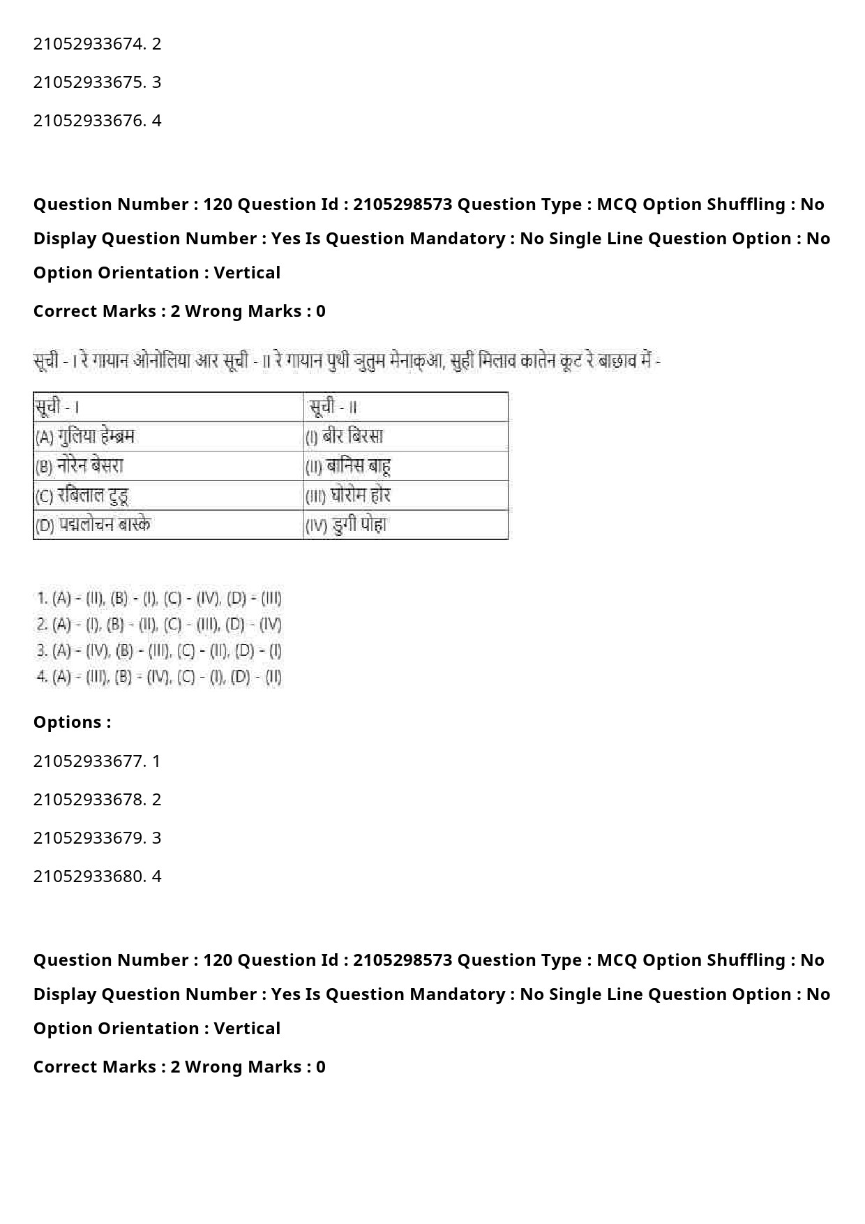 UGC NET Santali Question Paper September 2020 149