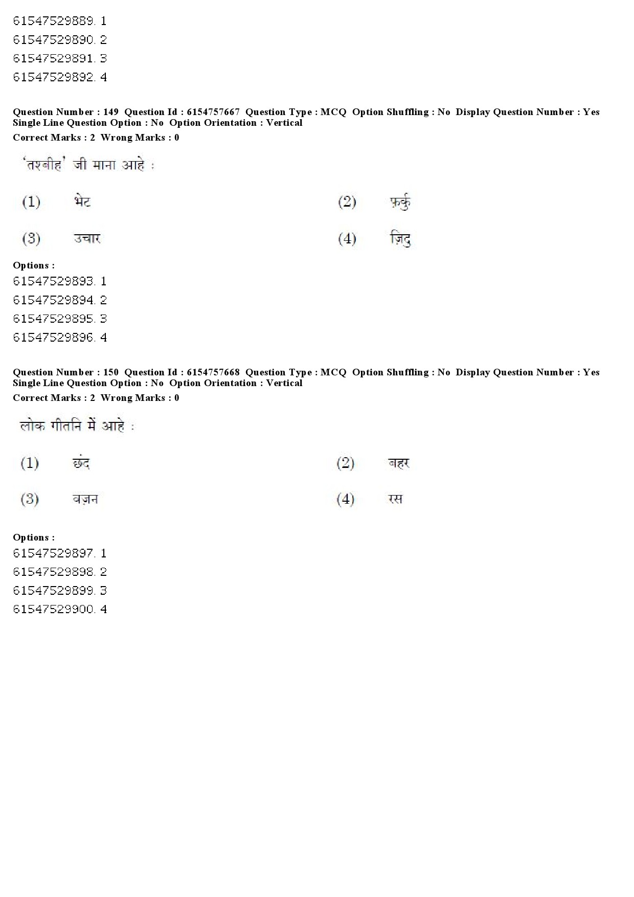 UGC NET Sindhi Question Paper December 2019 117