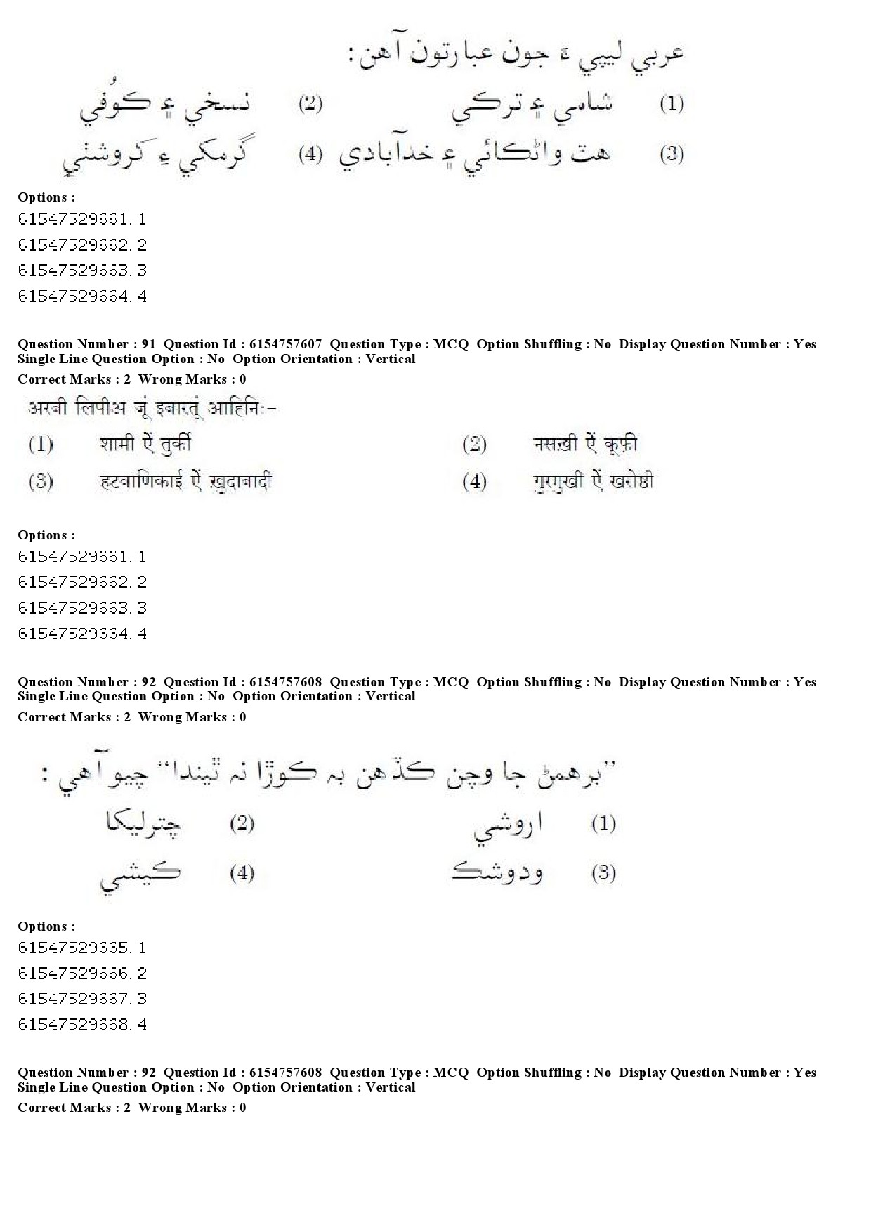 UGC NET Sindhi Question Paper December 2019 73