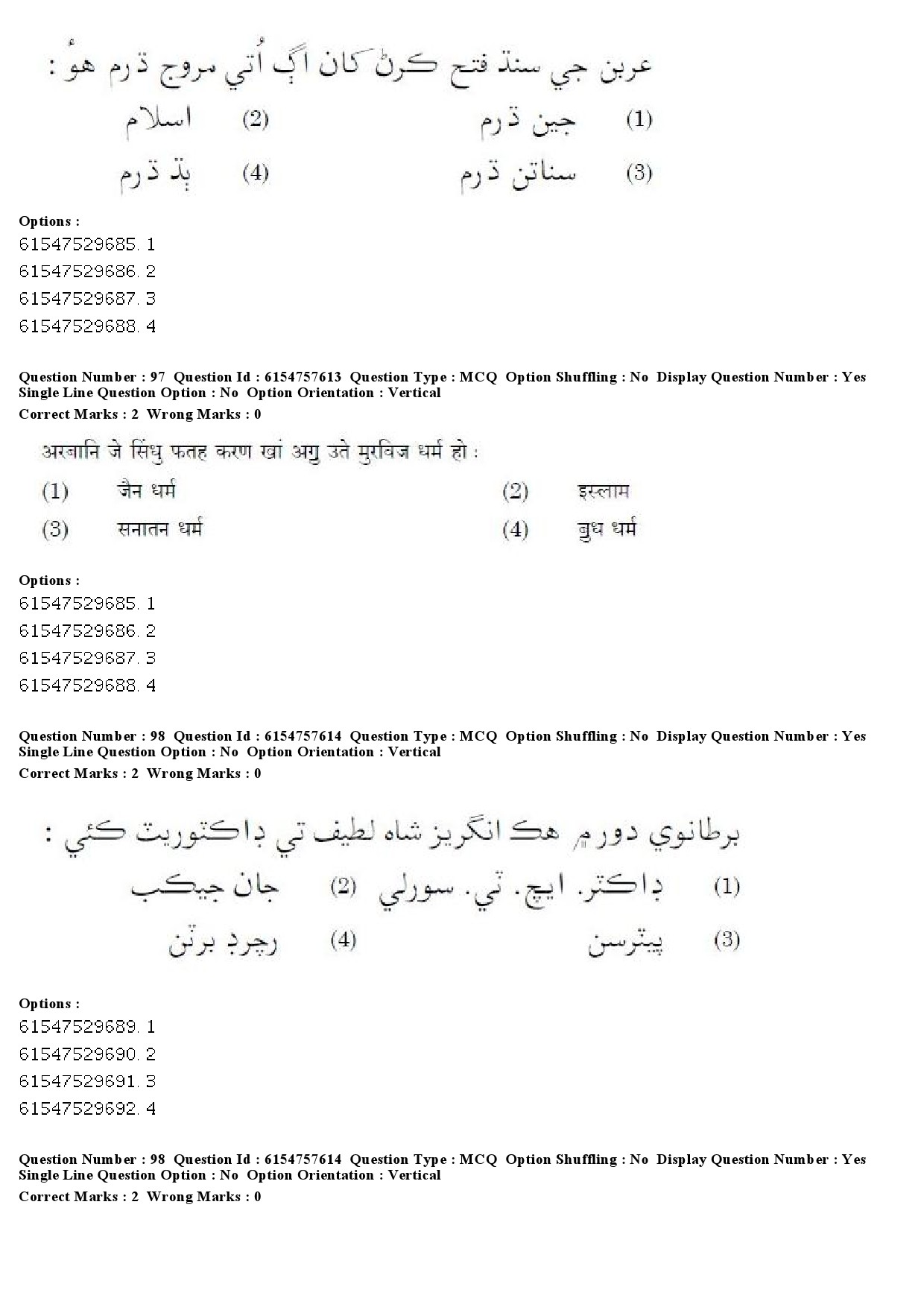 UGC NET Sindhi Question Paper December 2019 77