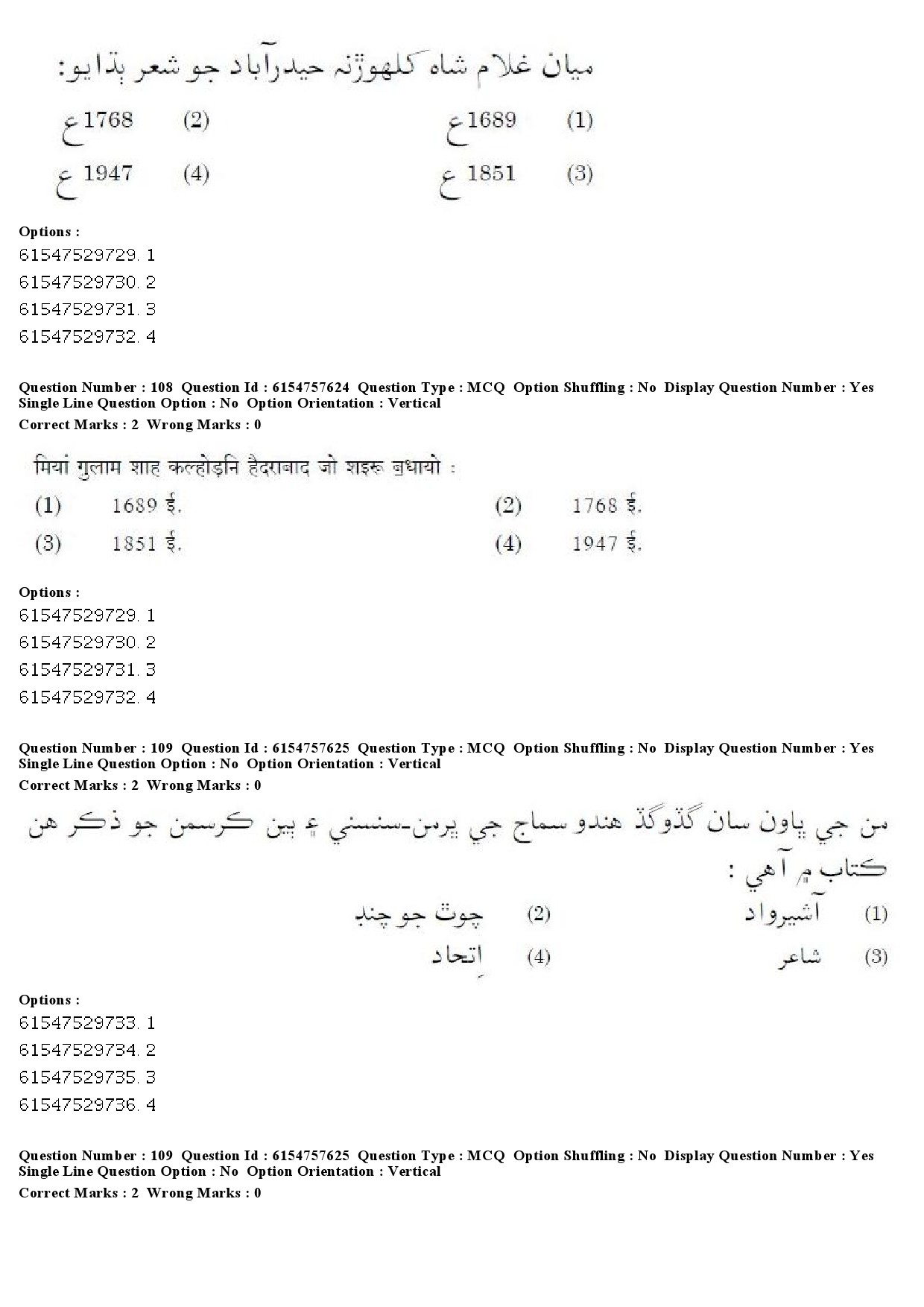 UGC NET Sindhi Question Paper December 2019 85