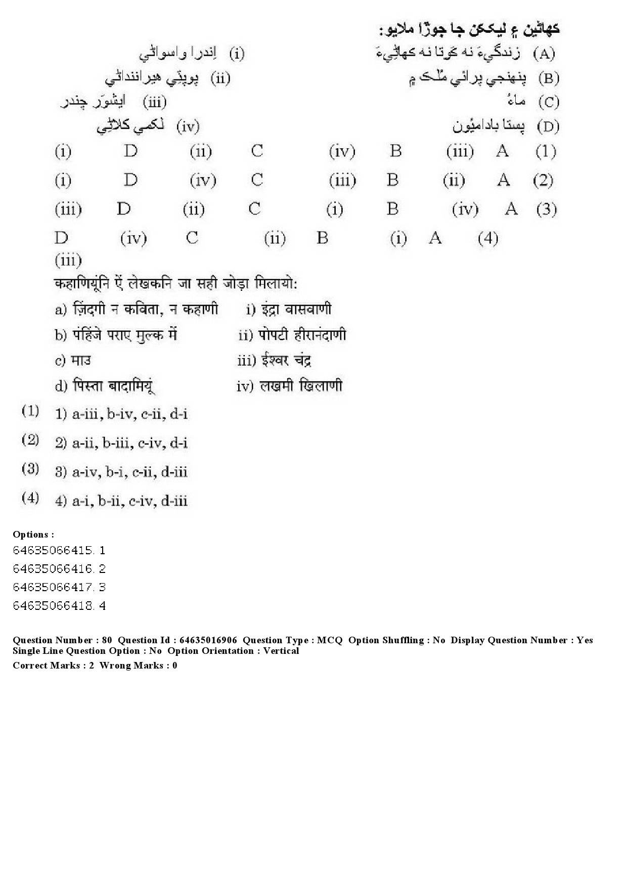 UGC NET Sindhi Question Paper June 2019 76