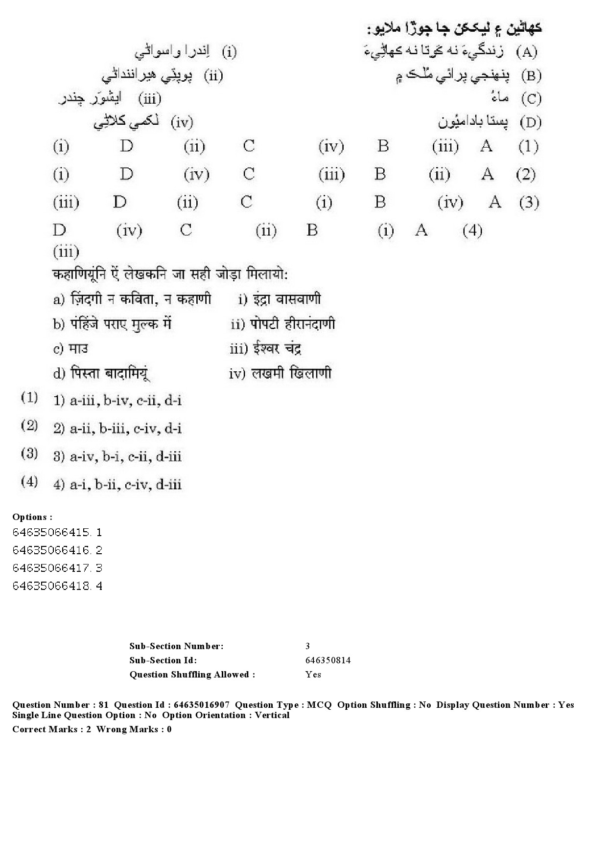 UGC NET Sindhi Question Paper June 2019 77