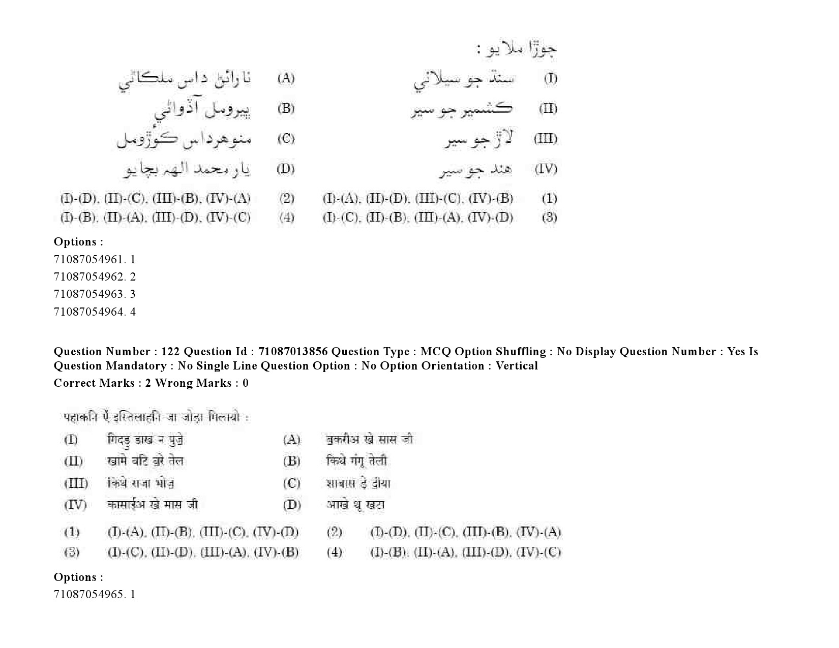 UGC NET Sindhi Question Paper September 2020 157