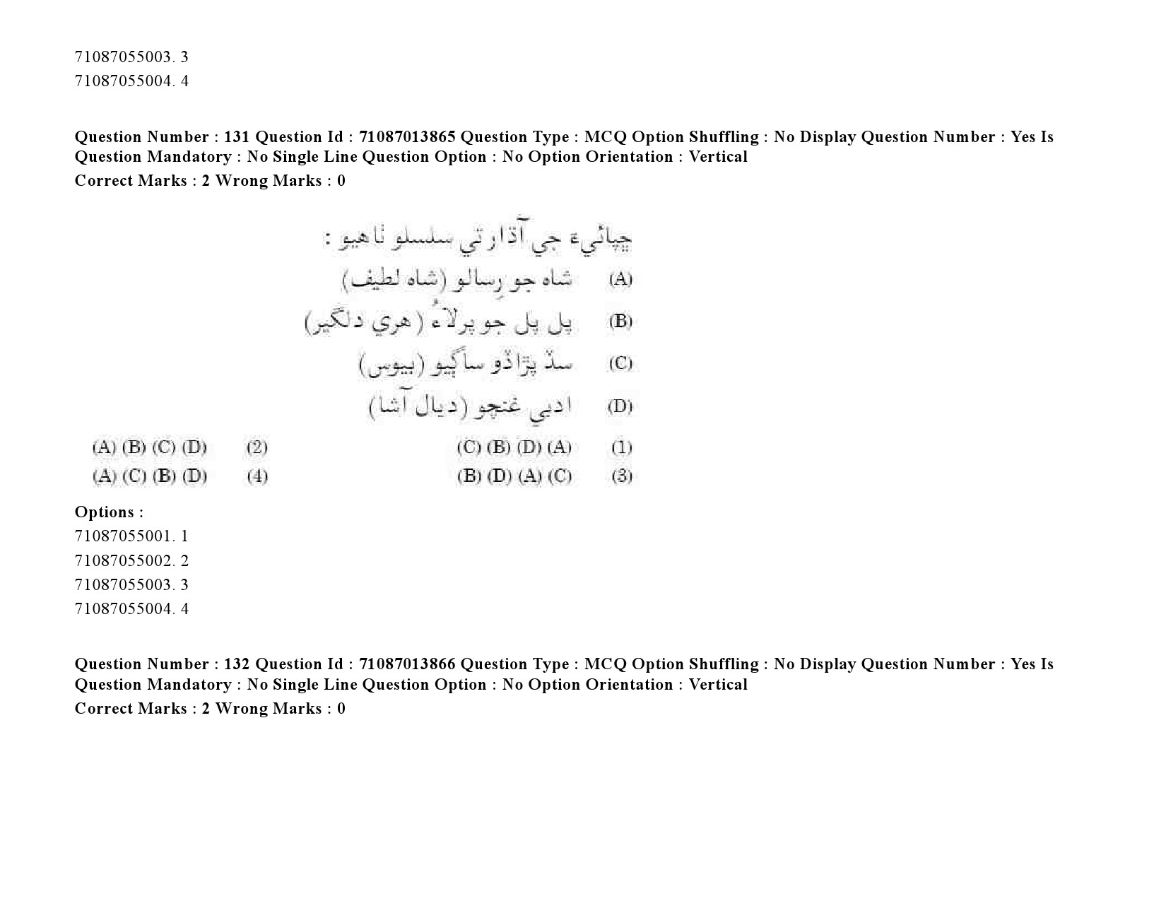 UGC NET Sindhi Question Paper September 2020 170