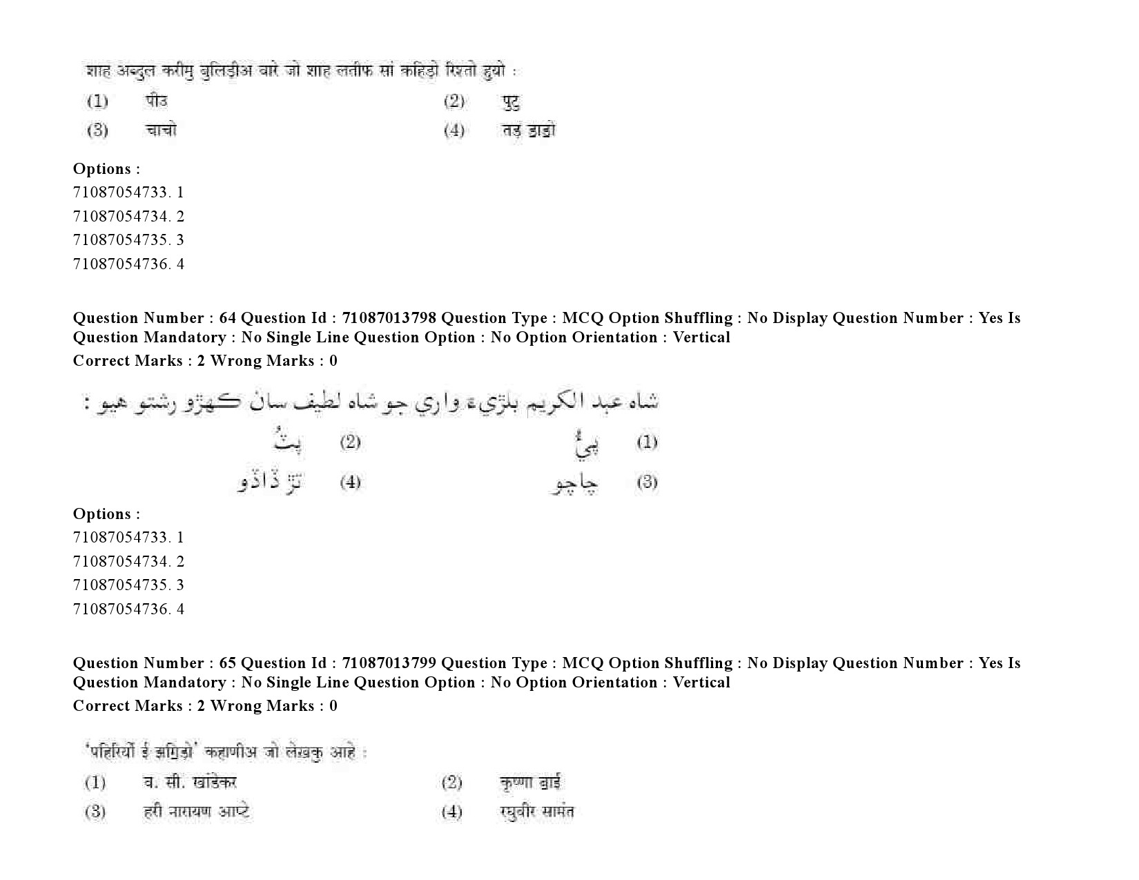 UGC NET Sindhi Question Paper September 2020 91