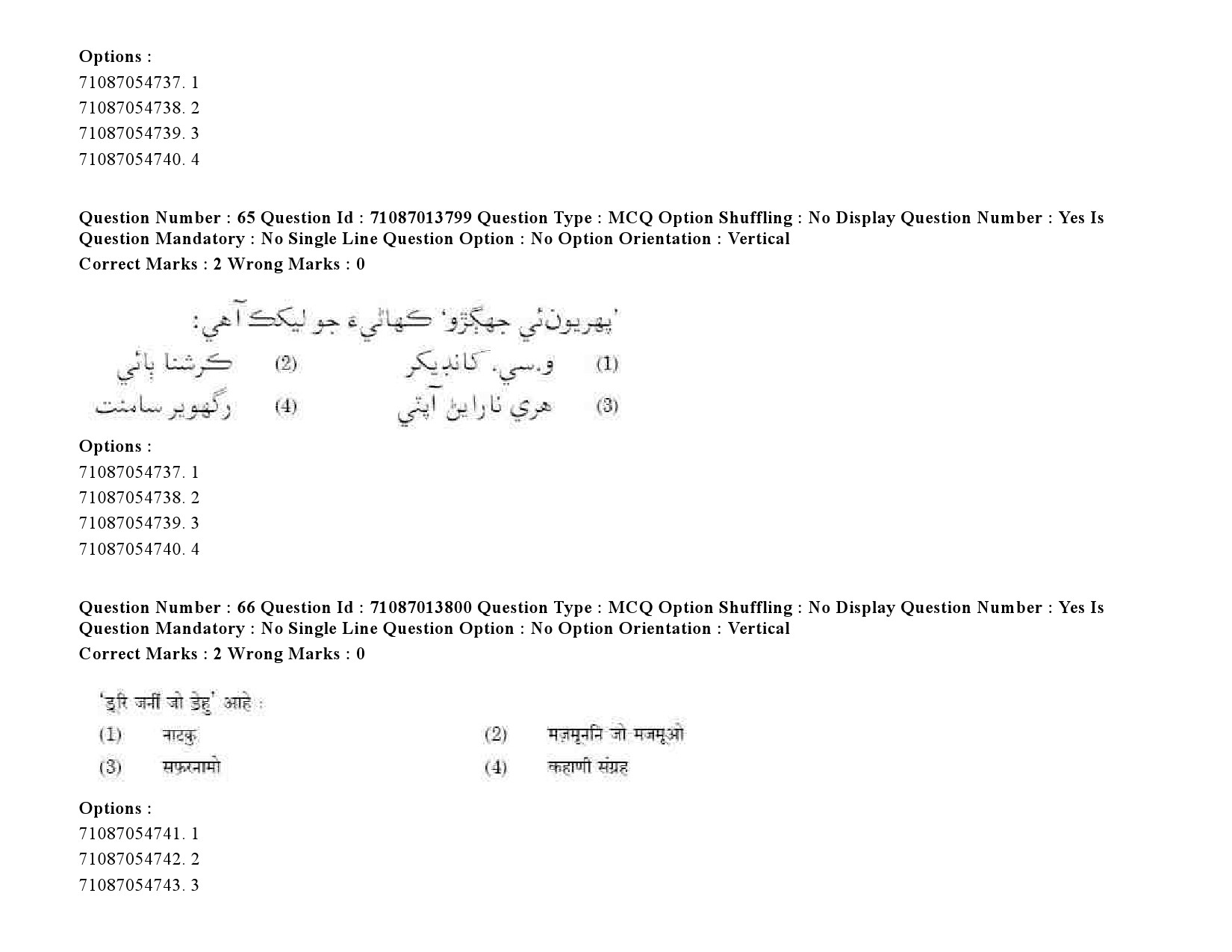 UGC NET Sindhi Question Paper September 2020 92