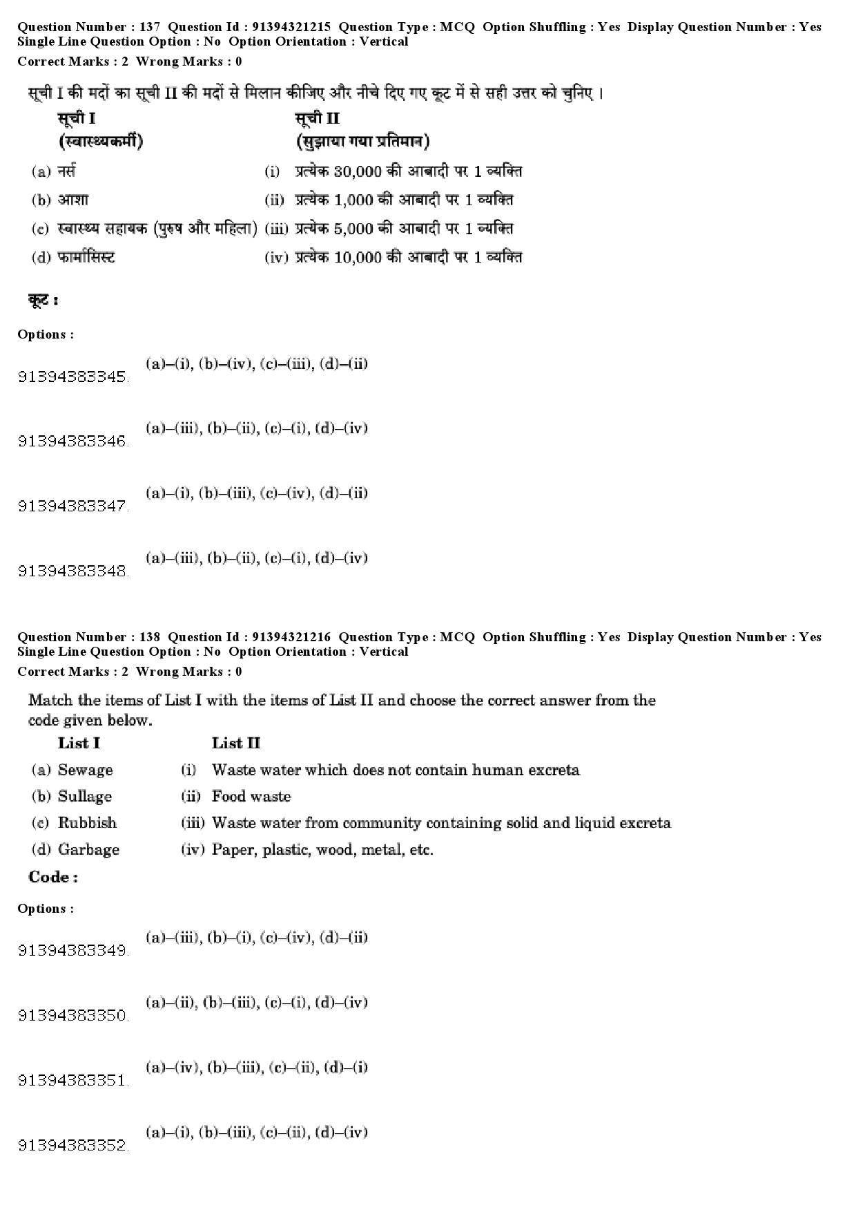 UGC NET Social Medicine And Community Health Question Paper December 2018 127