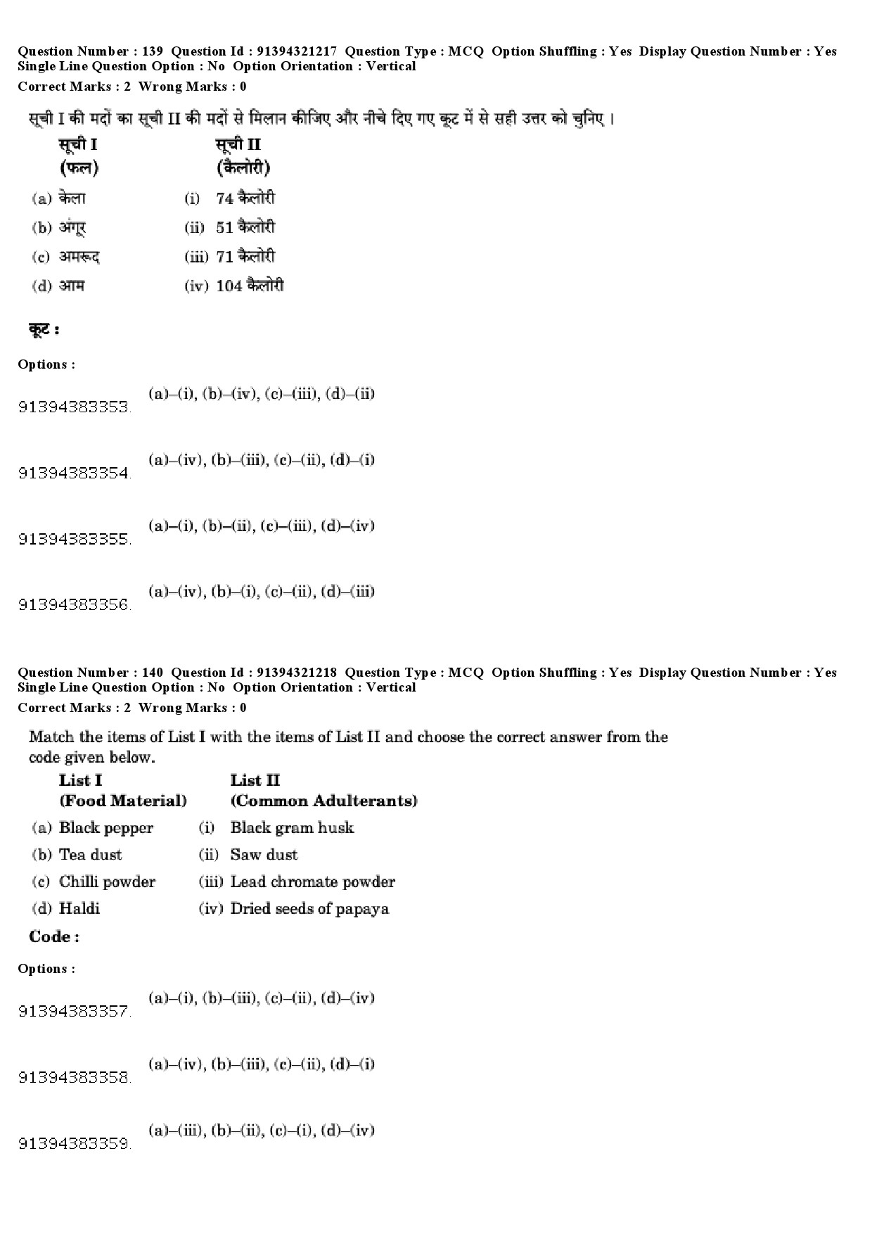 UGC NET Social Medicine And Community Health Question Paper December 2018 129