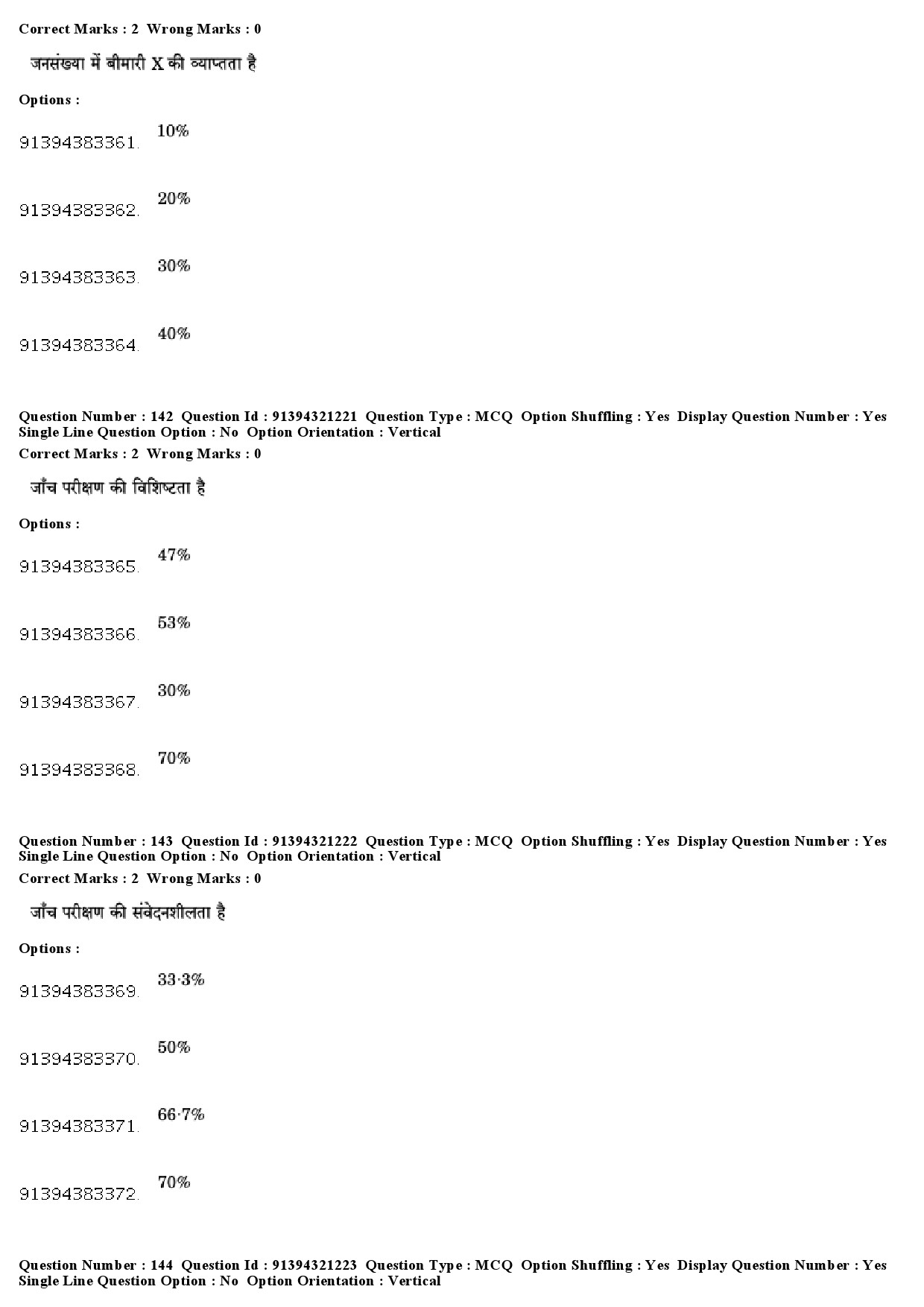 UGC NET Social Medicine And Community Health Question Paper December 2018 133