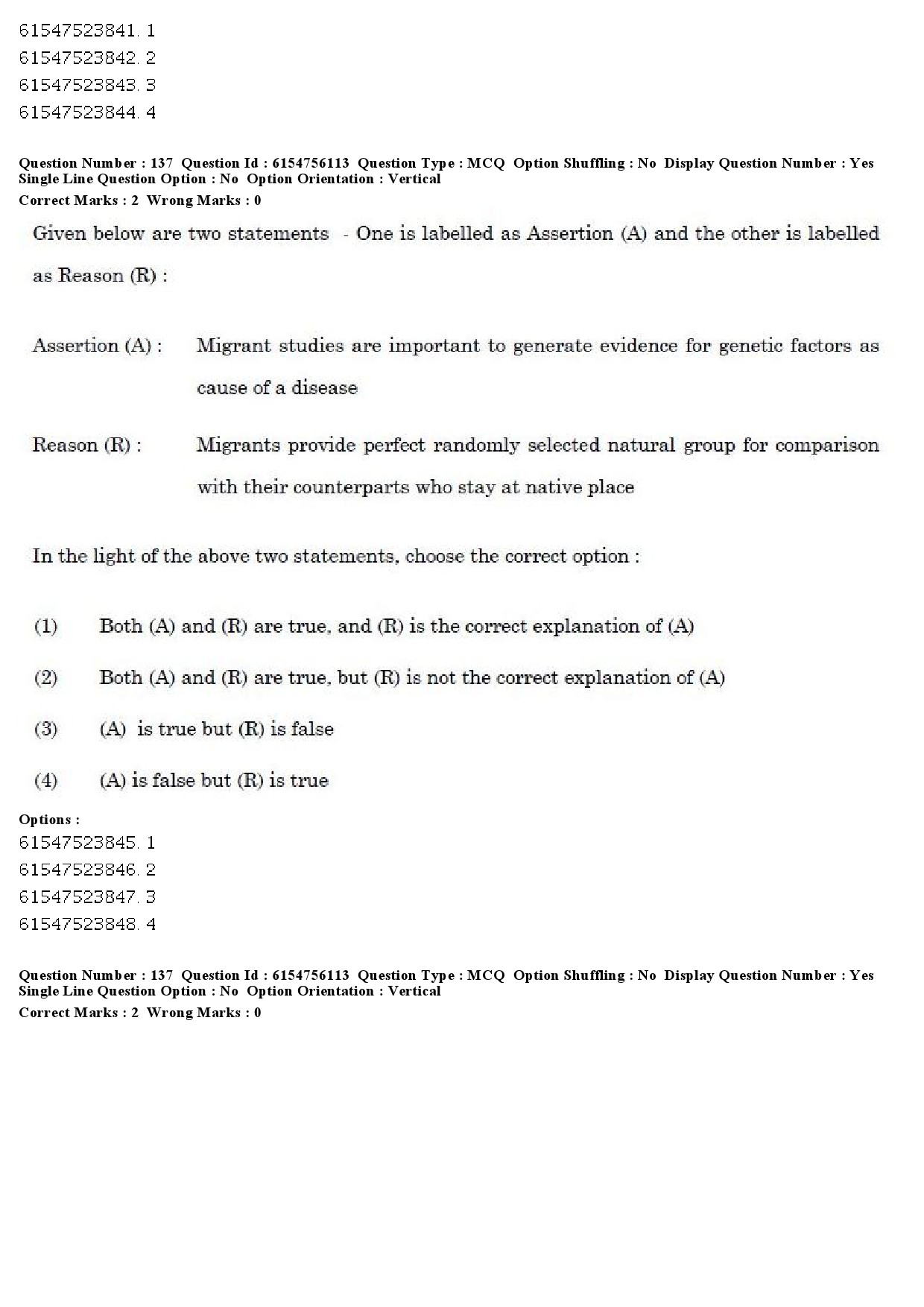 UGC NET Social Medicine And Community Health Question Paper December 2019 126