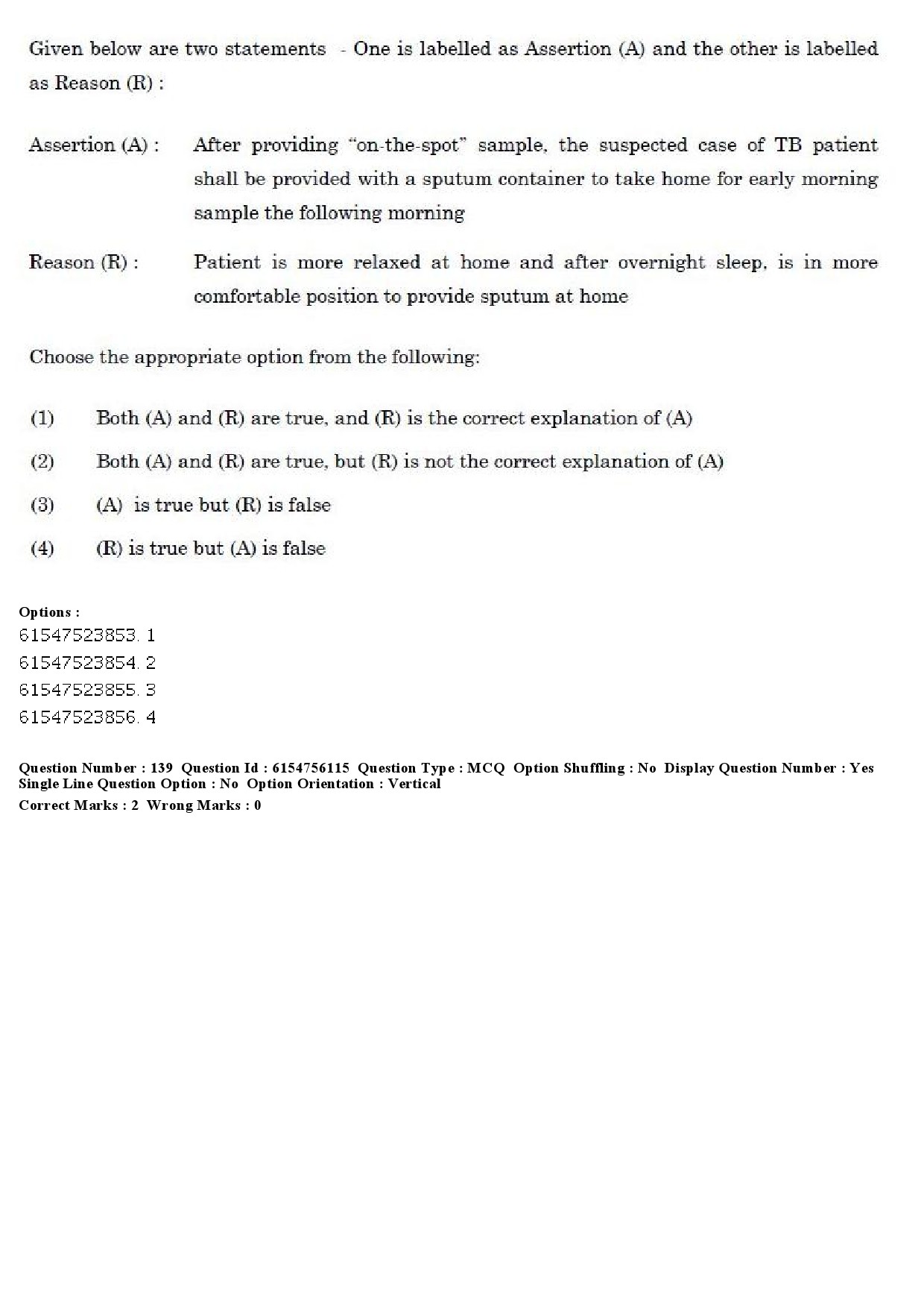 UGC NET Social Medicine And Community Health Question Paper December 2019 129