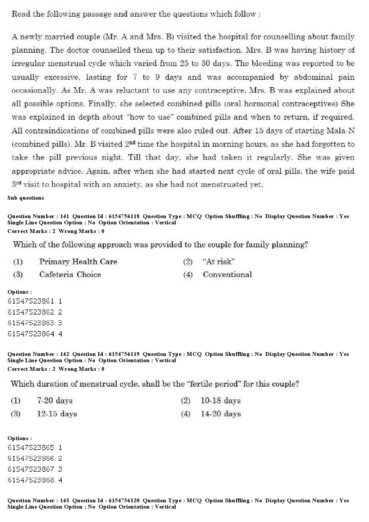 UGC NET Social Medicine And Community Health Question Paper December 2019 133