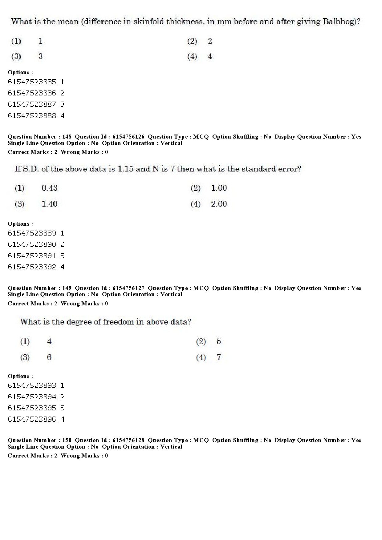 UGC NET Social Medicine And Community Health Question Paper December 2019 139