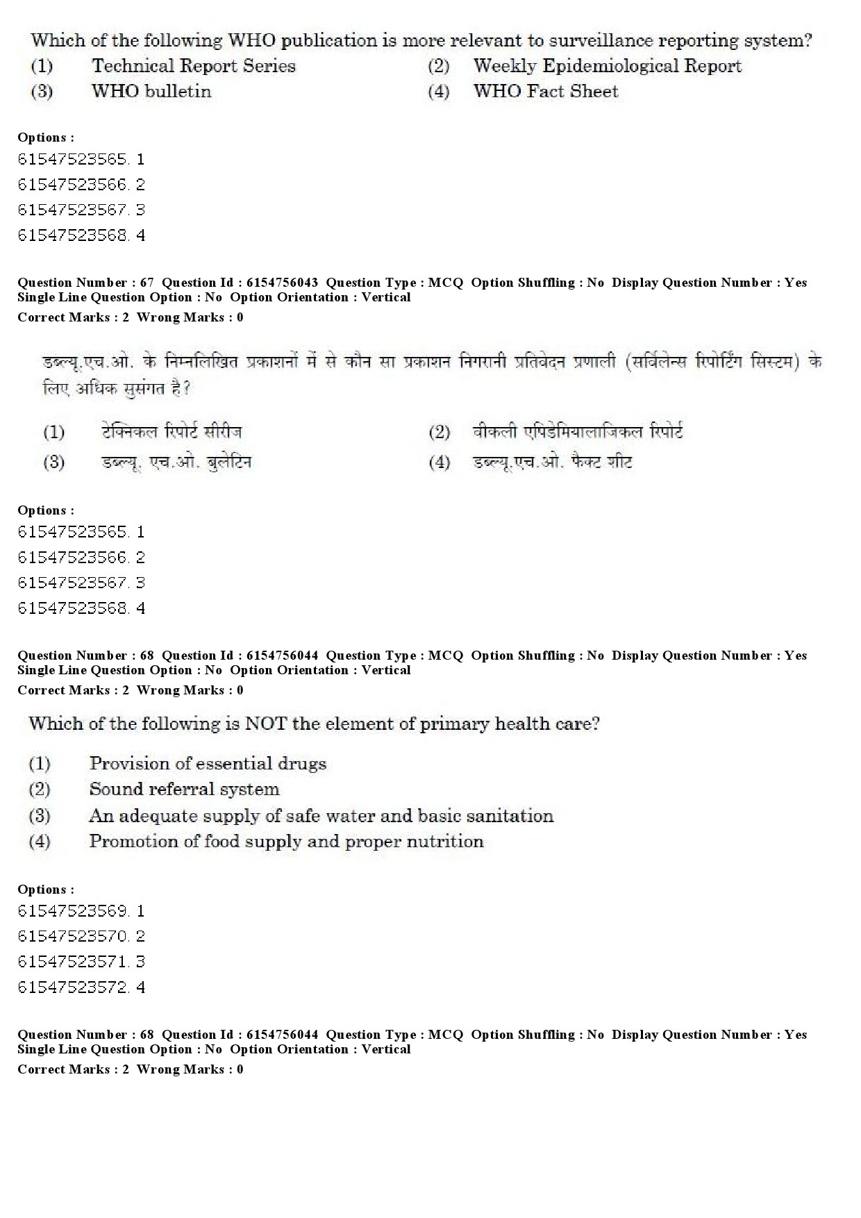 UGC NET Social Medicine And Community Health Question Paper December 2019 58