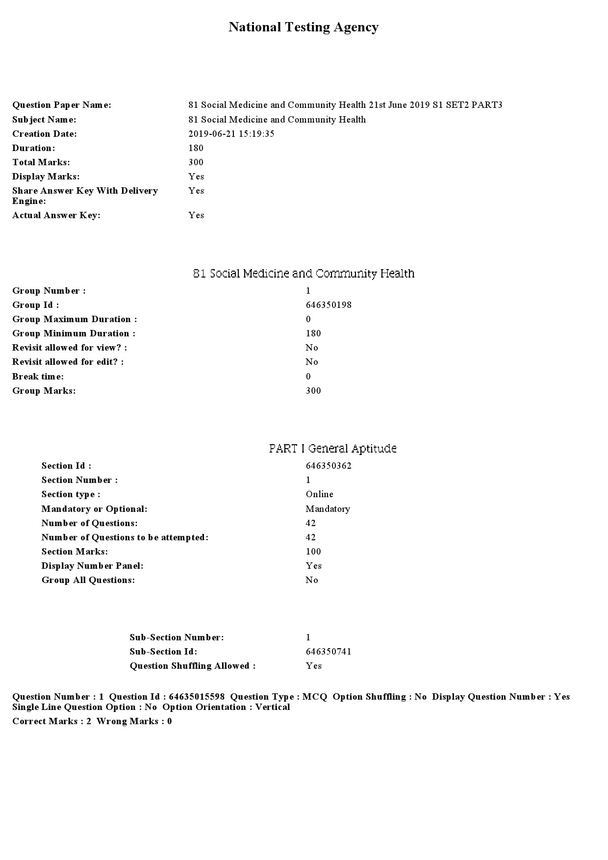 UGC NET Social Medicine And Community Health Question Paper June 2019 1