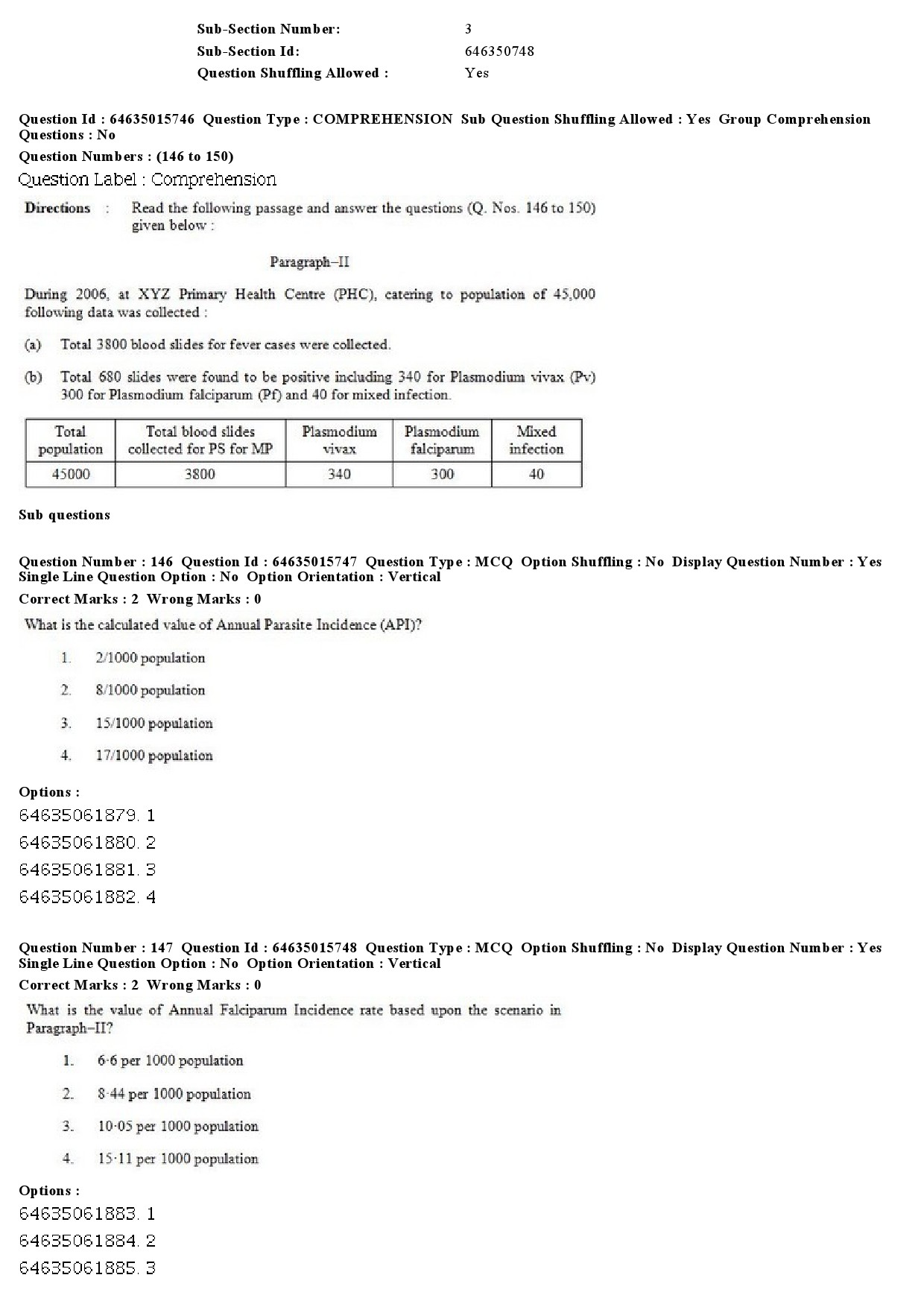 UGC NET Social Medicine And Community Health Question Paper June 2019 124