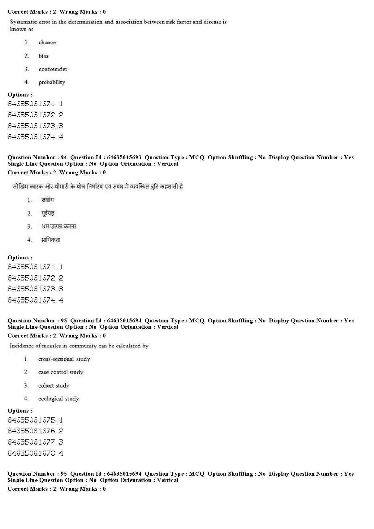 UGC NET Social Medicine And Community Health Question Paper June 2019 78