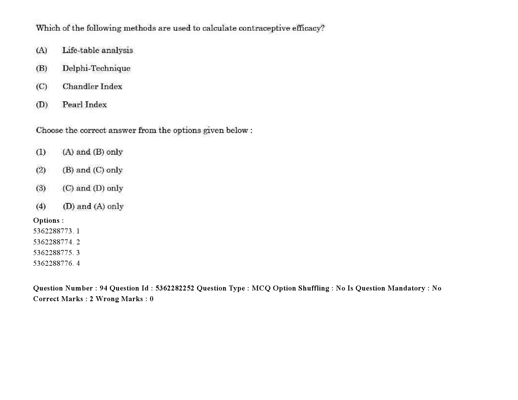 UGC NET Social Medicine And Community Health Question Paper September 2020 114