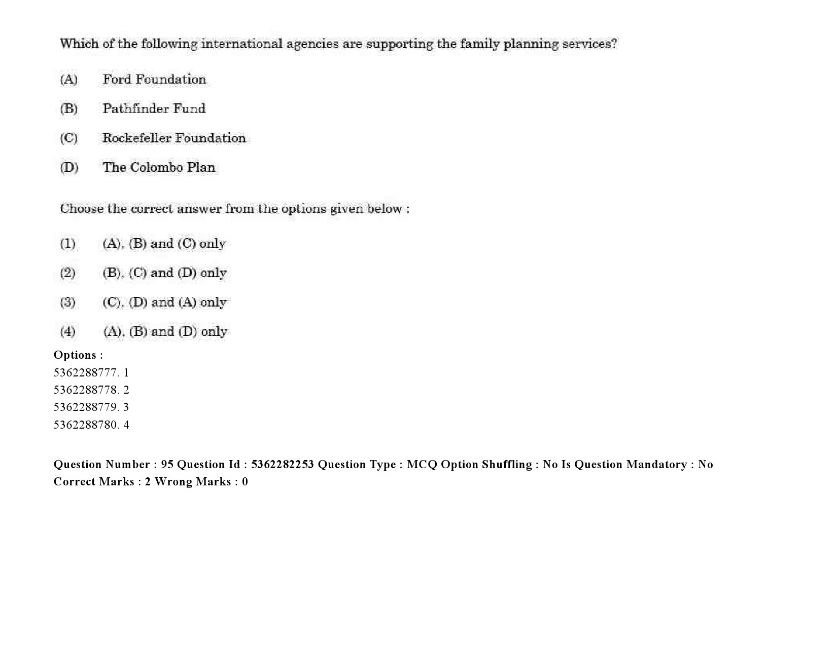 UGC NET Social Medicine And Community Health Question Paper September 2020 116