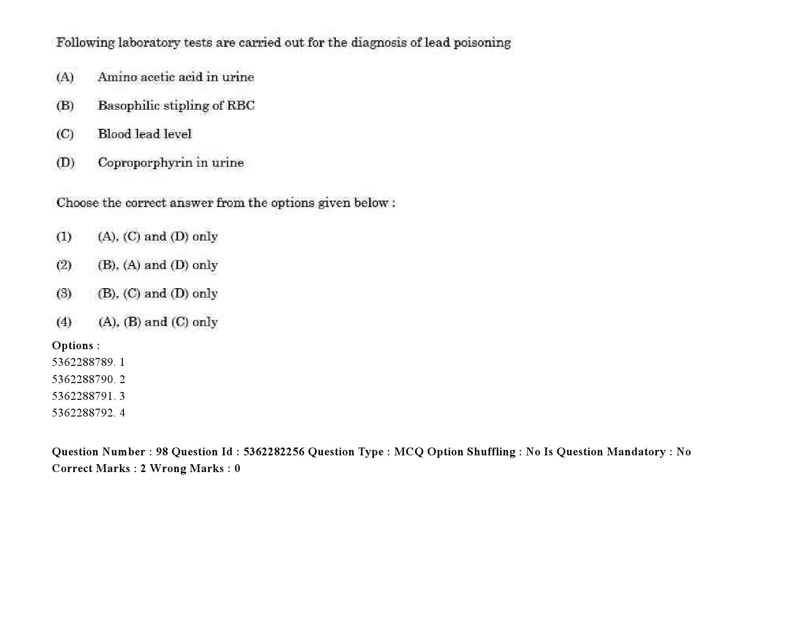 UGC NET Social Medicine And Community Health Question Paper September 2020 122