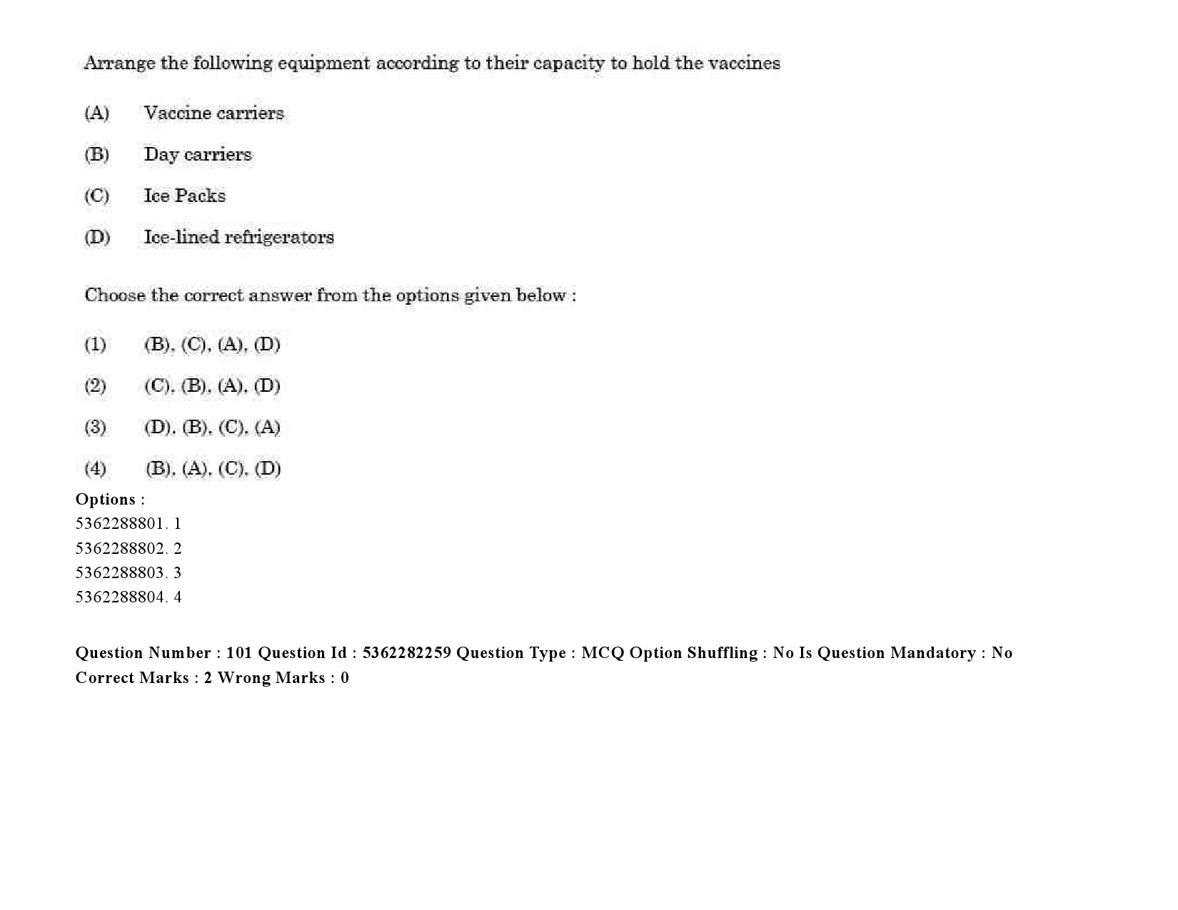 UGC NET Social Medicine And Community Health Question Paper September 2020 128