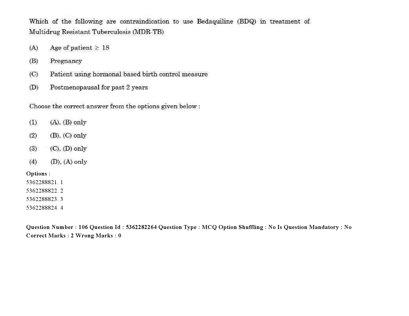 UGC NET Social Medicine And Community Health Question Paper September 2020 138