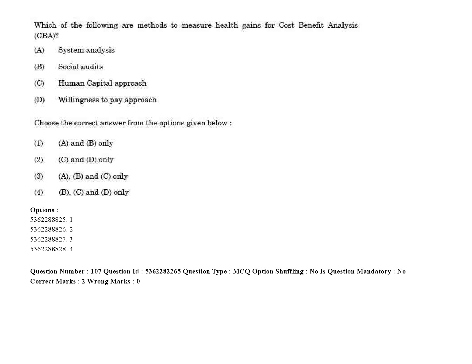 UGC NET Social Medicine And Community Health Question Paper September 2020 140