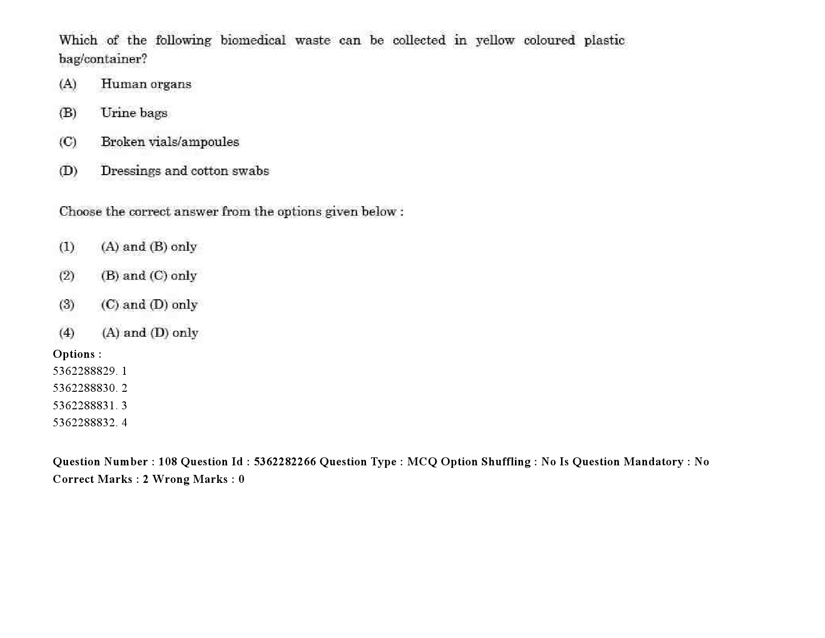 UGC NET Social Medicine And Community Health Question Paper September 2020 142