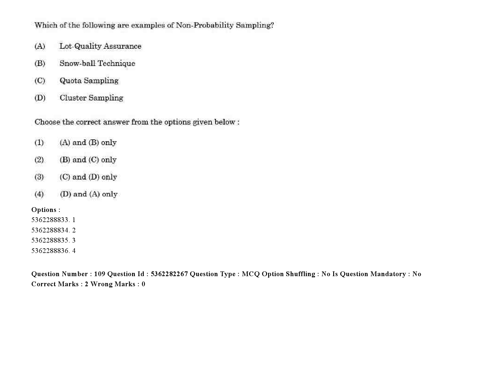 UGC NET Social Medicine And Community Health Question Paper September 2020 144