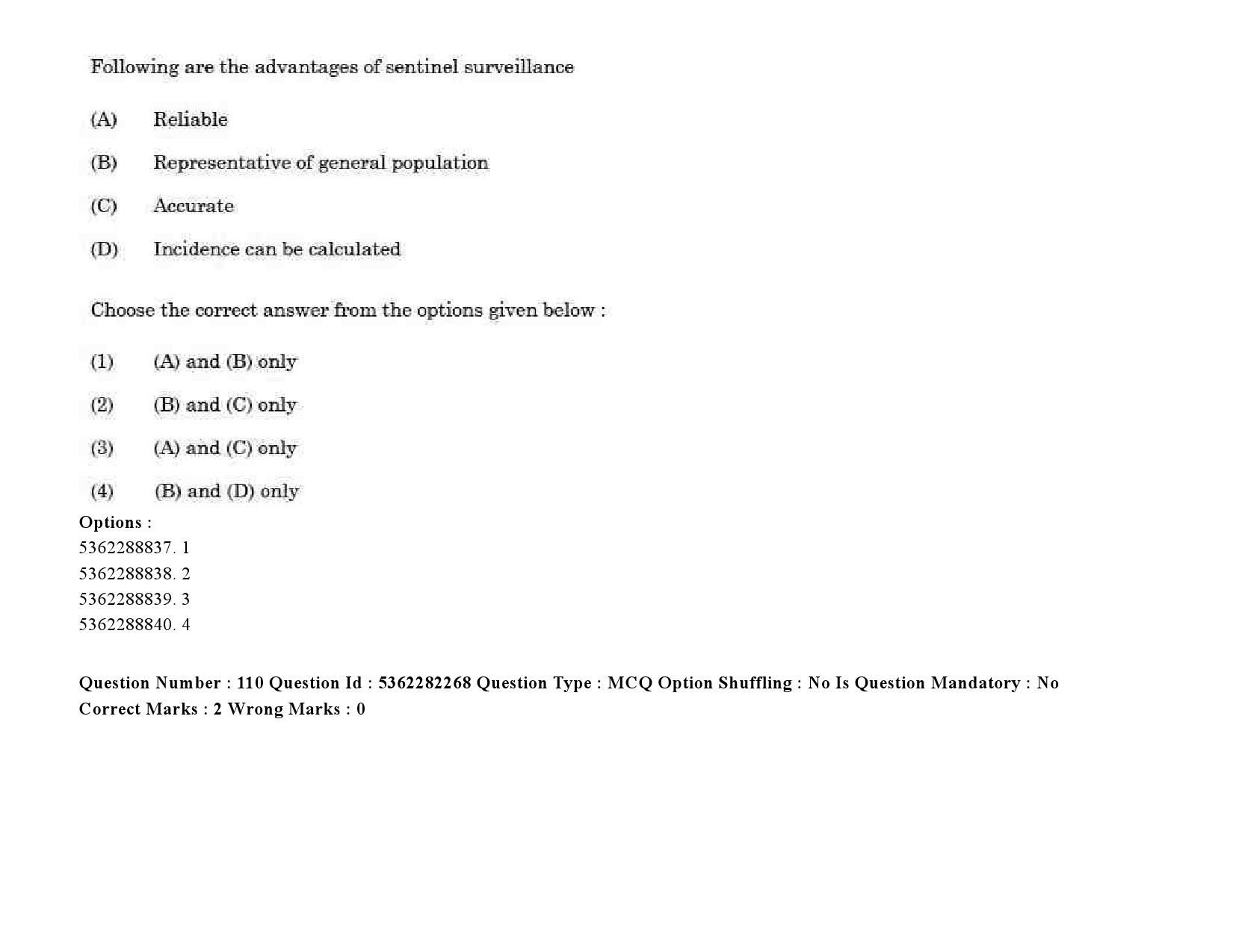 UGC NET Social Medicine And Community Health Question Paper September 2020 146