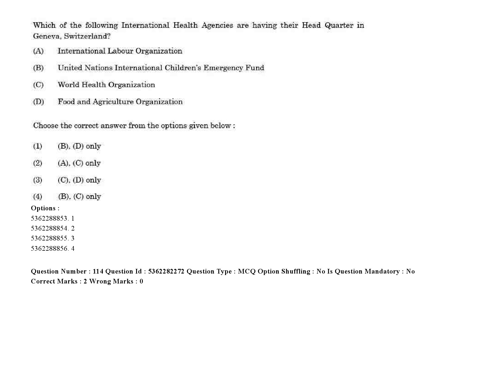 UGC NET Social Medicine And Community Health Question Paper September 2020 154