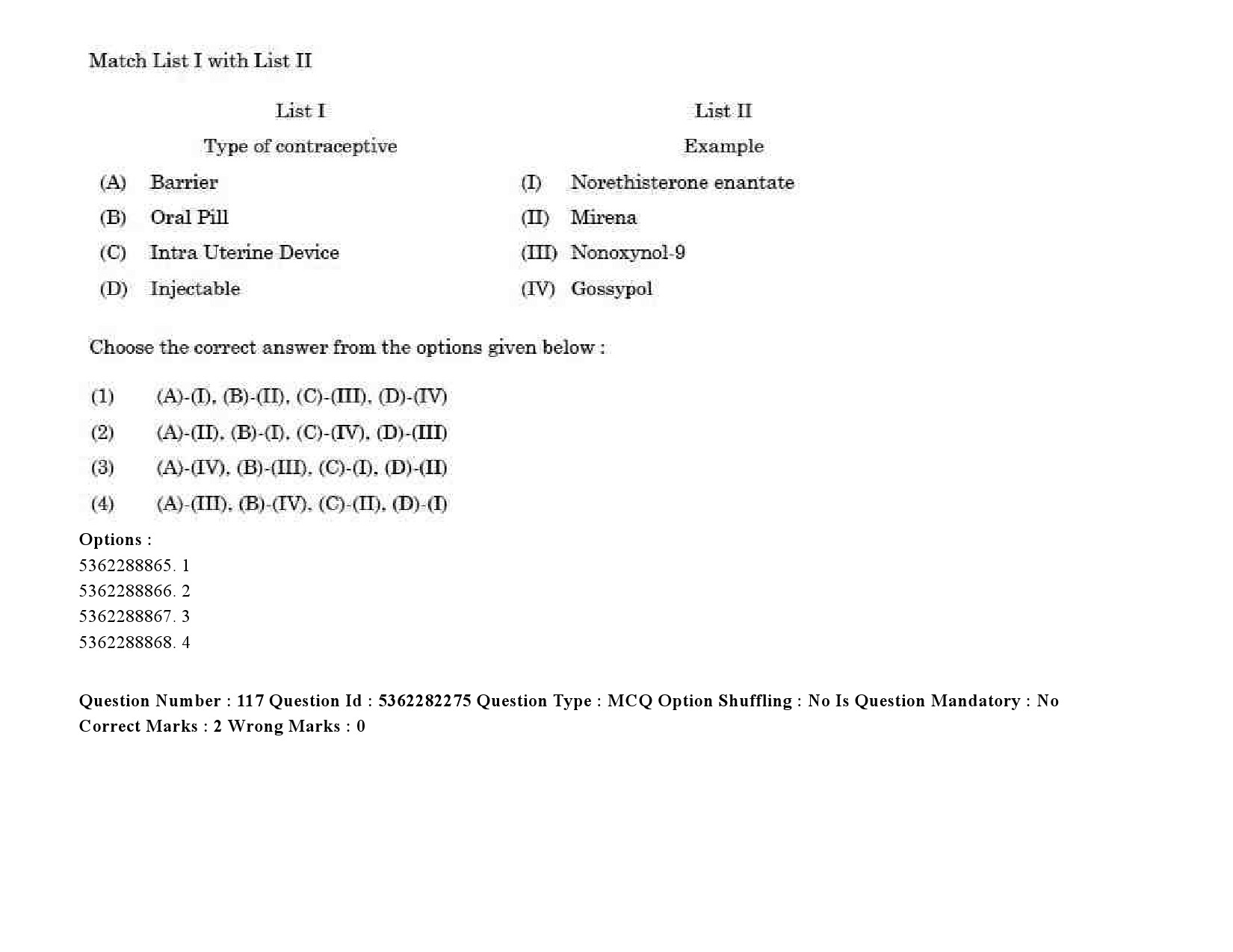 UGC NET Social Medicine And Community Health Question Paper September 2020 160