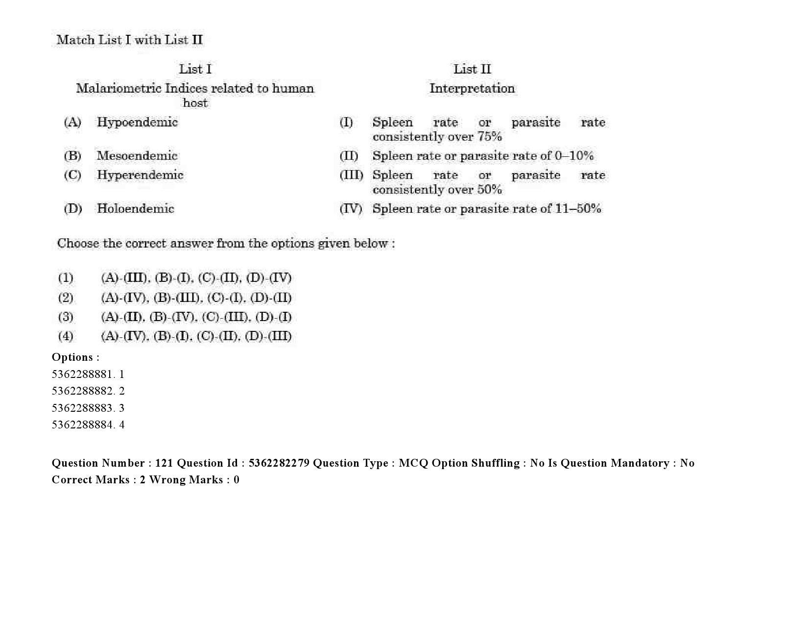 UGC NET Social Medicine And Community Health Question Paper September 2020 168